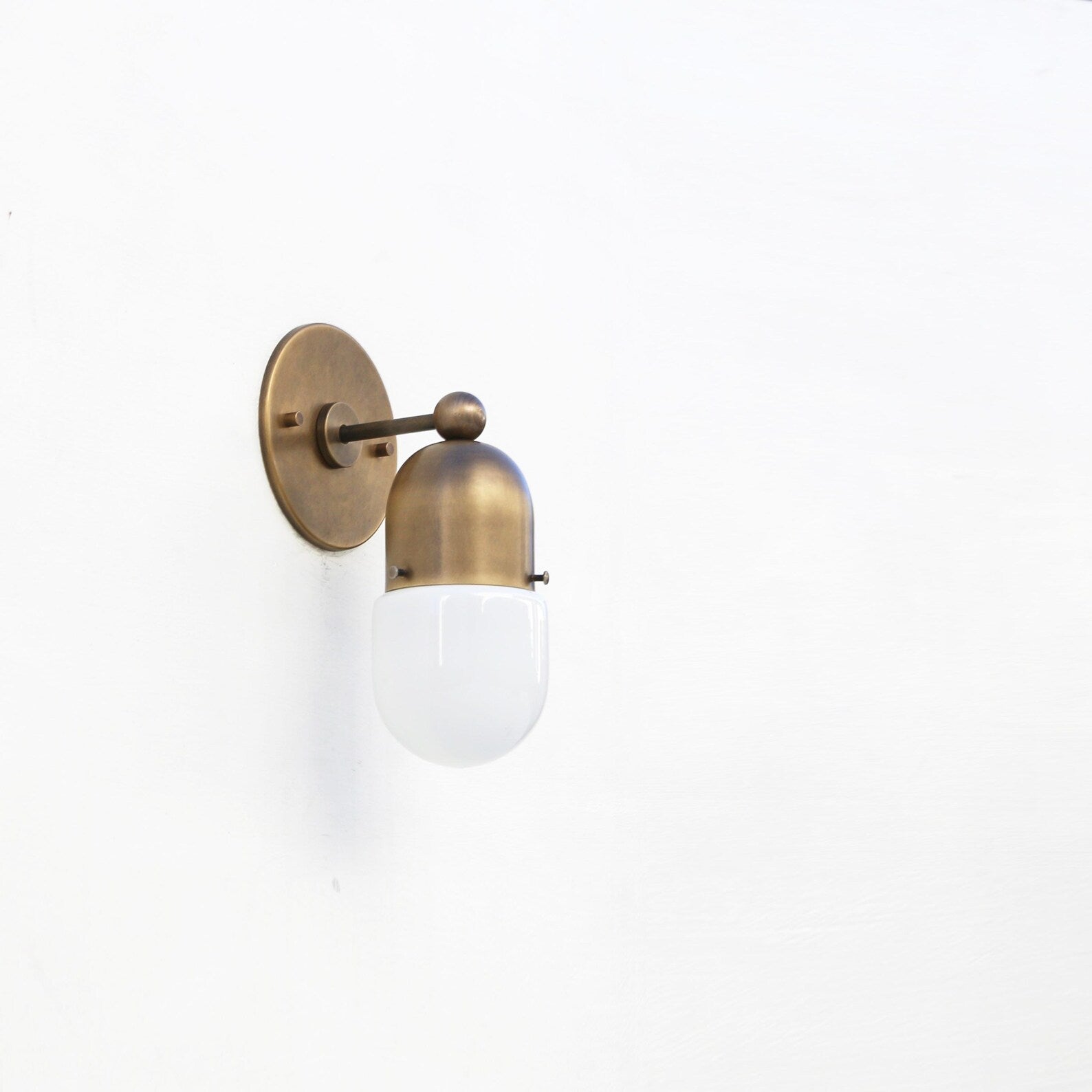 Brass Wall Sconce light, Modern brass light, Wall sconce light, Minimal Sconce Light, UL Listed