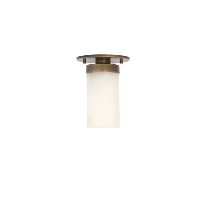 Flush mount light with Alabaster Shade, Modern ceiling light, UL Listed, No.1210