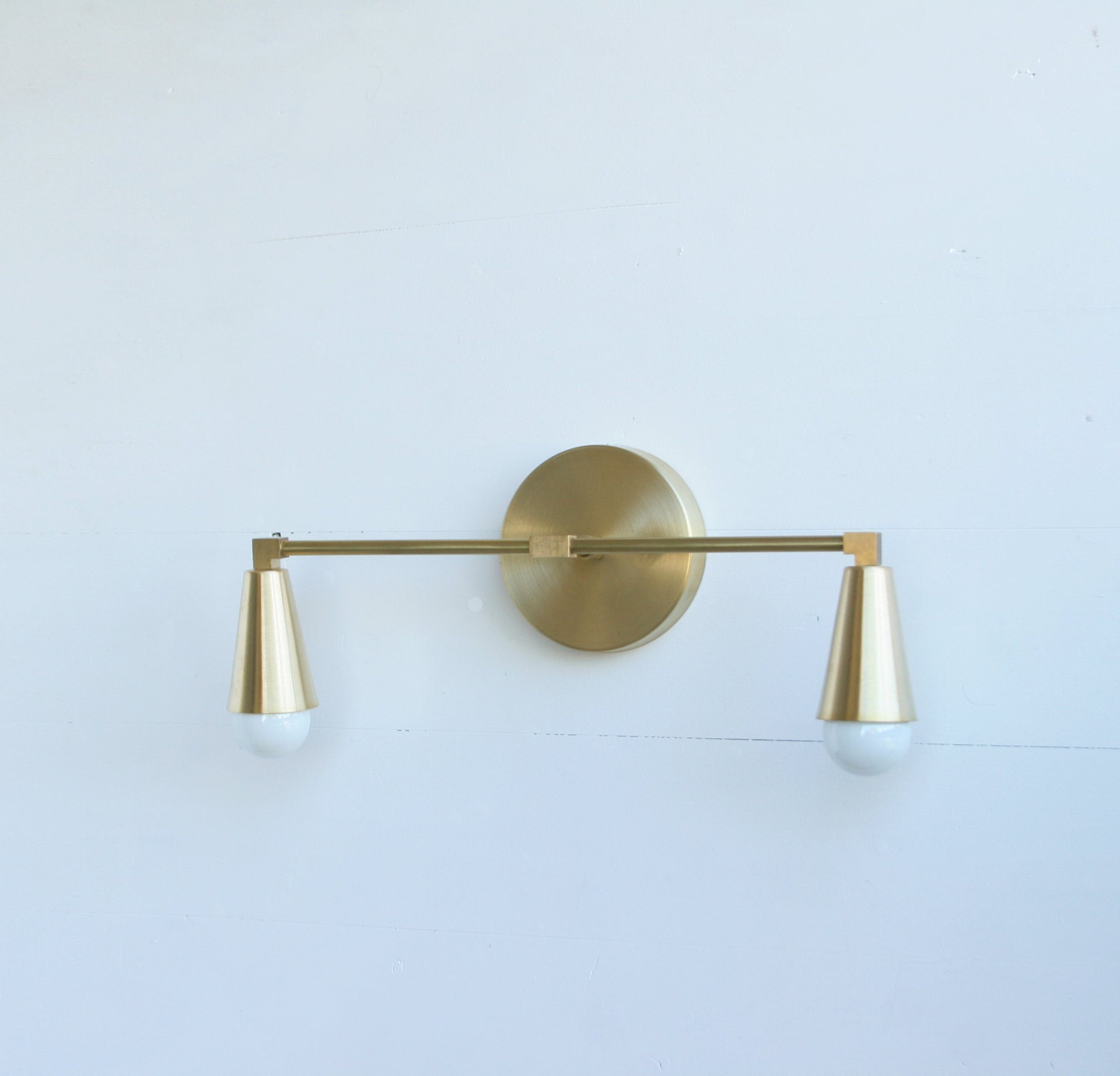 Solid Brass Wall Sconce  light, Modern  Brass Wall Sconce  light, Mid Century Sconce Light