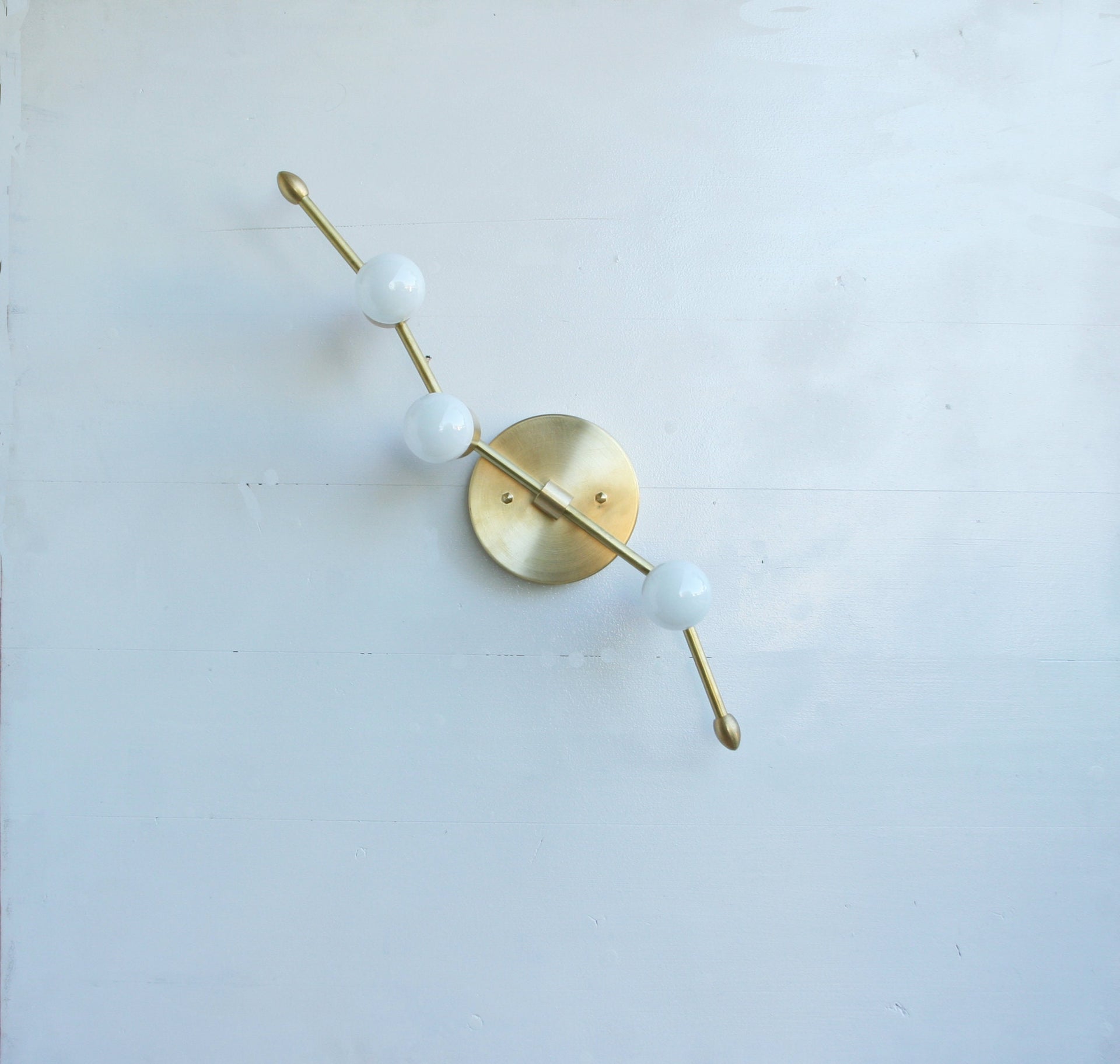 Solid Brass Wall Sconce  light,Brass Wall Light ,Mid Century Sconce
