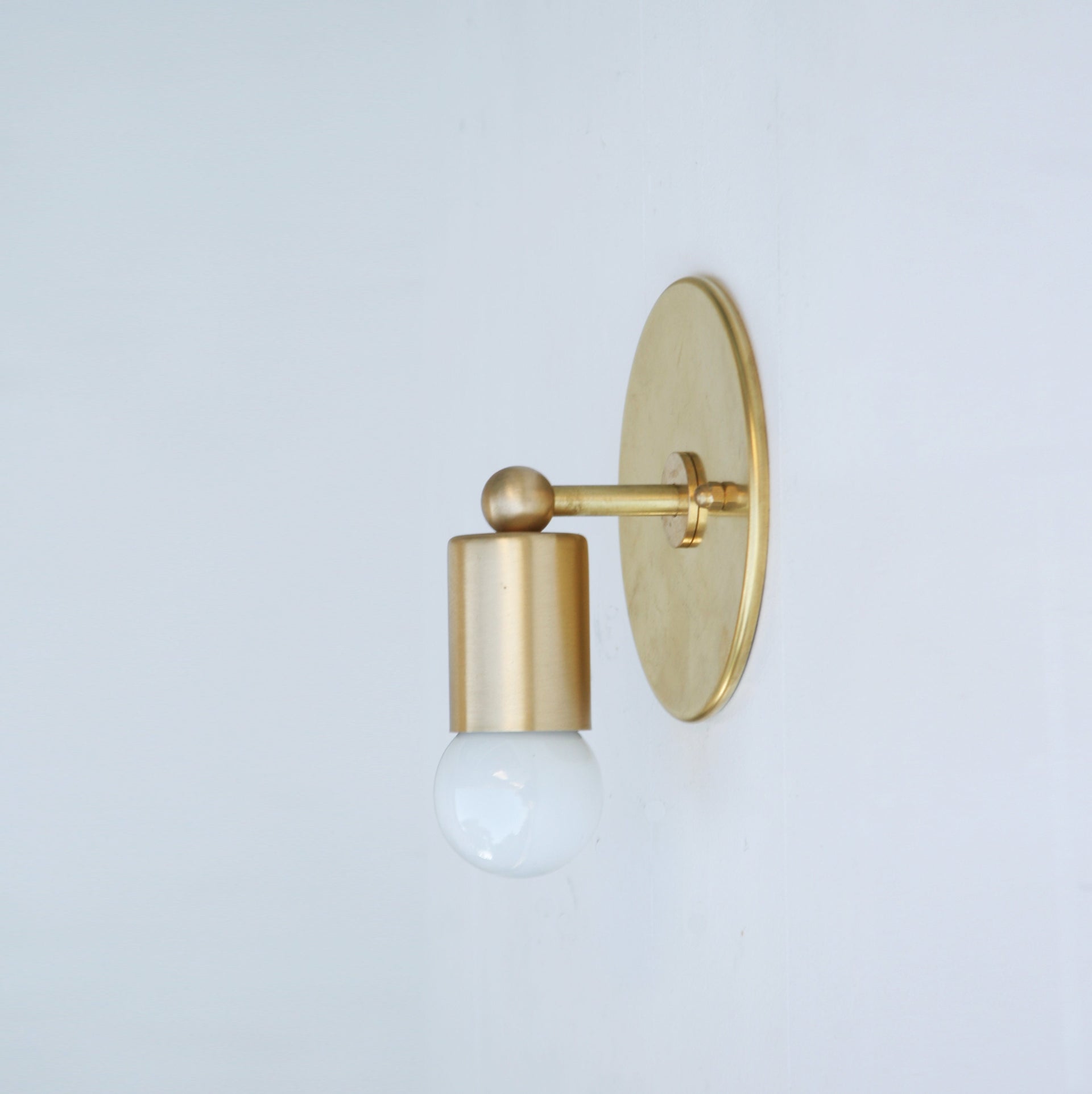 Minimal Brass Sconce Light, Brass Wall Sconce light , Modern brass light, Mid Century brass wall sconce light, UL Listed No.0122