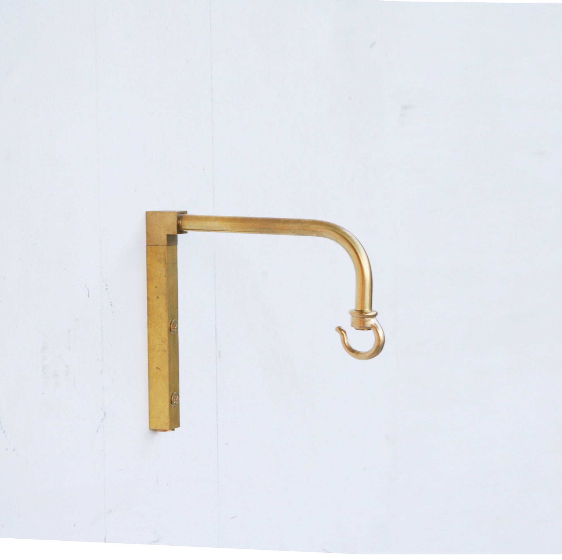 Solid brass planter hanger-Brass wall hanger-Brass wall hook-Brass planter hook-Brass hanging plant bracket hook