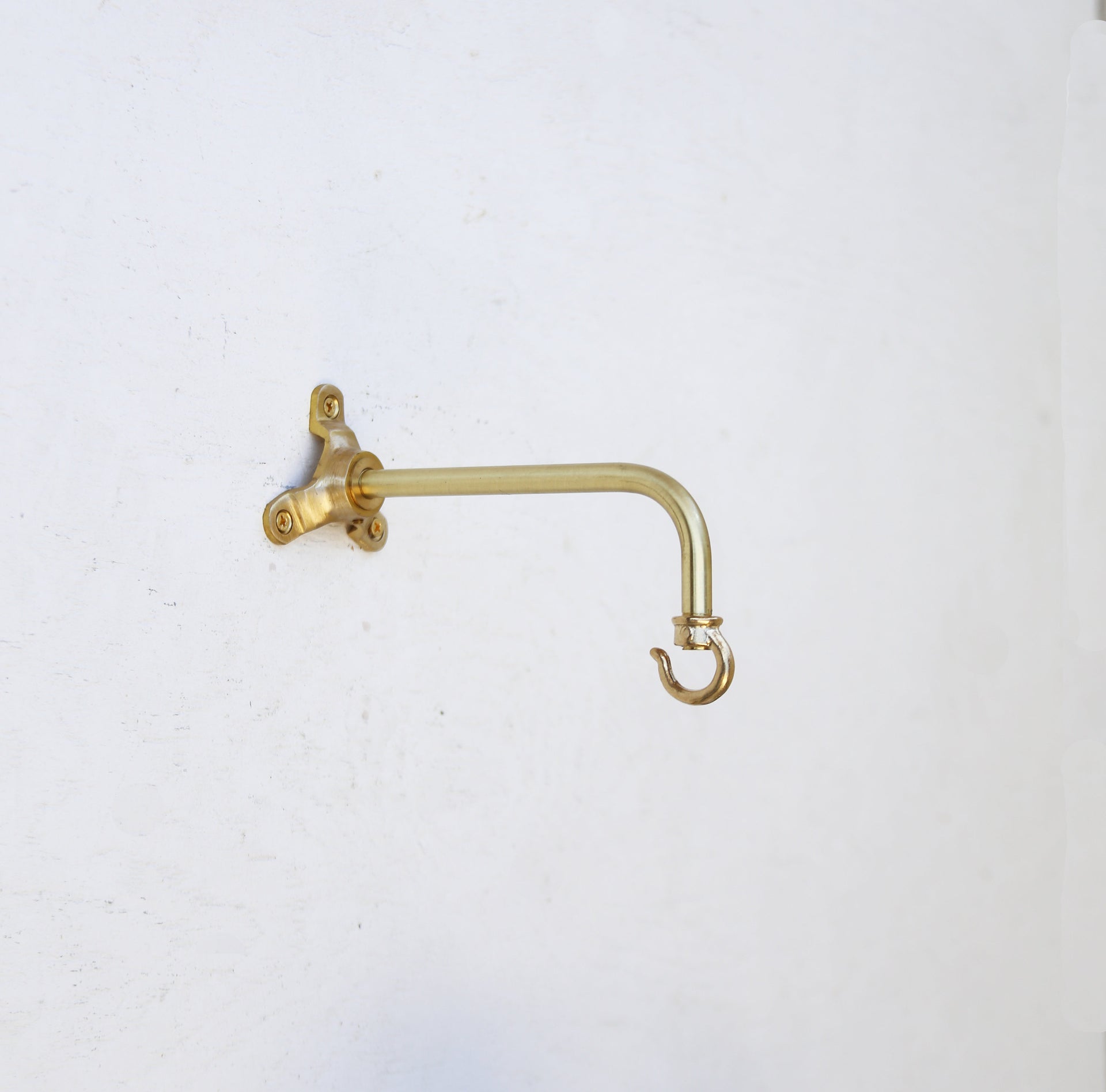 Solid brass planter hanger-Brass wall hanger-Brass wall hook-Brass planter hook-Brass hanging plant bracket hook