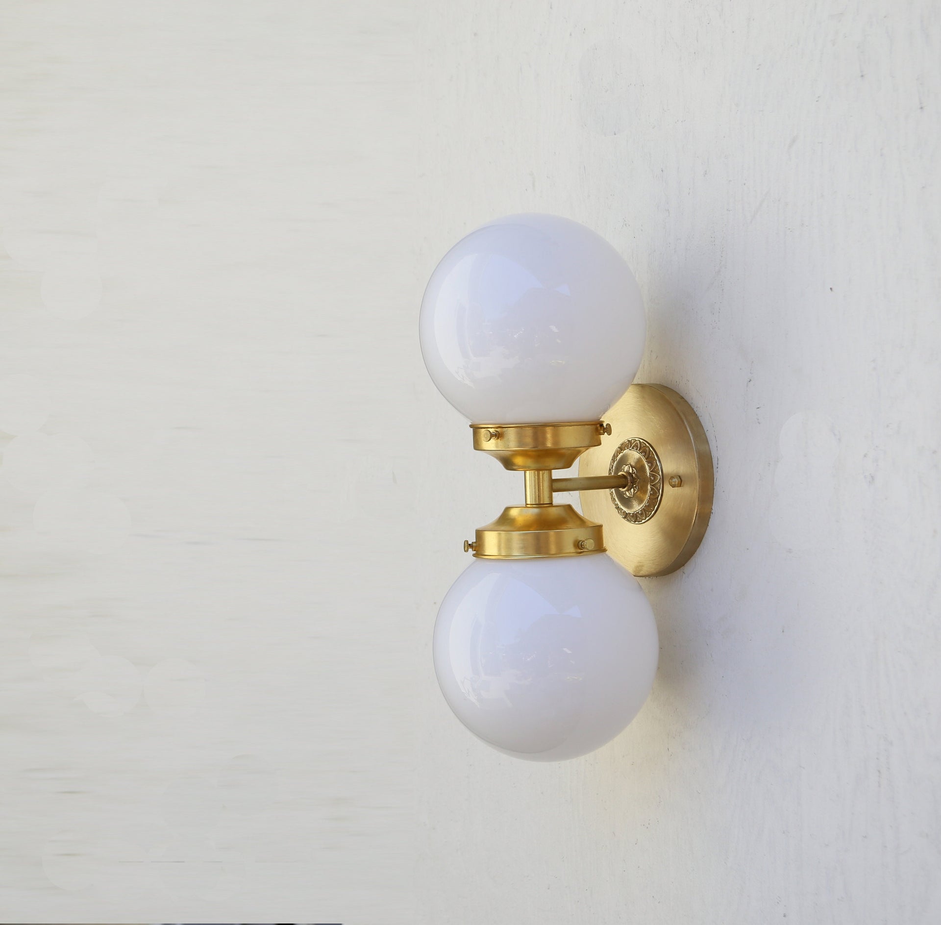 Bathroom Vanity, Vanity Fixture, Mid Century Brass Wall Sconce  light