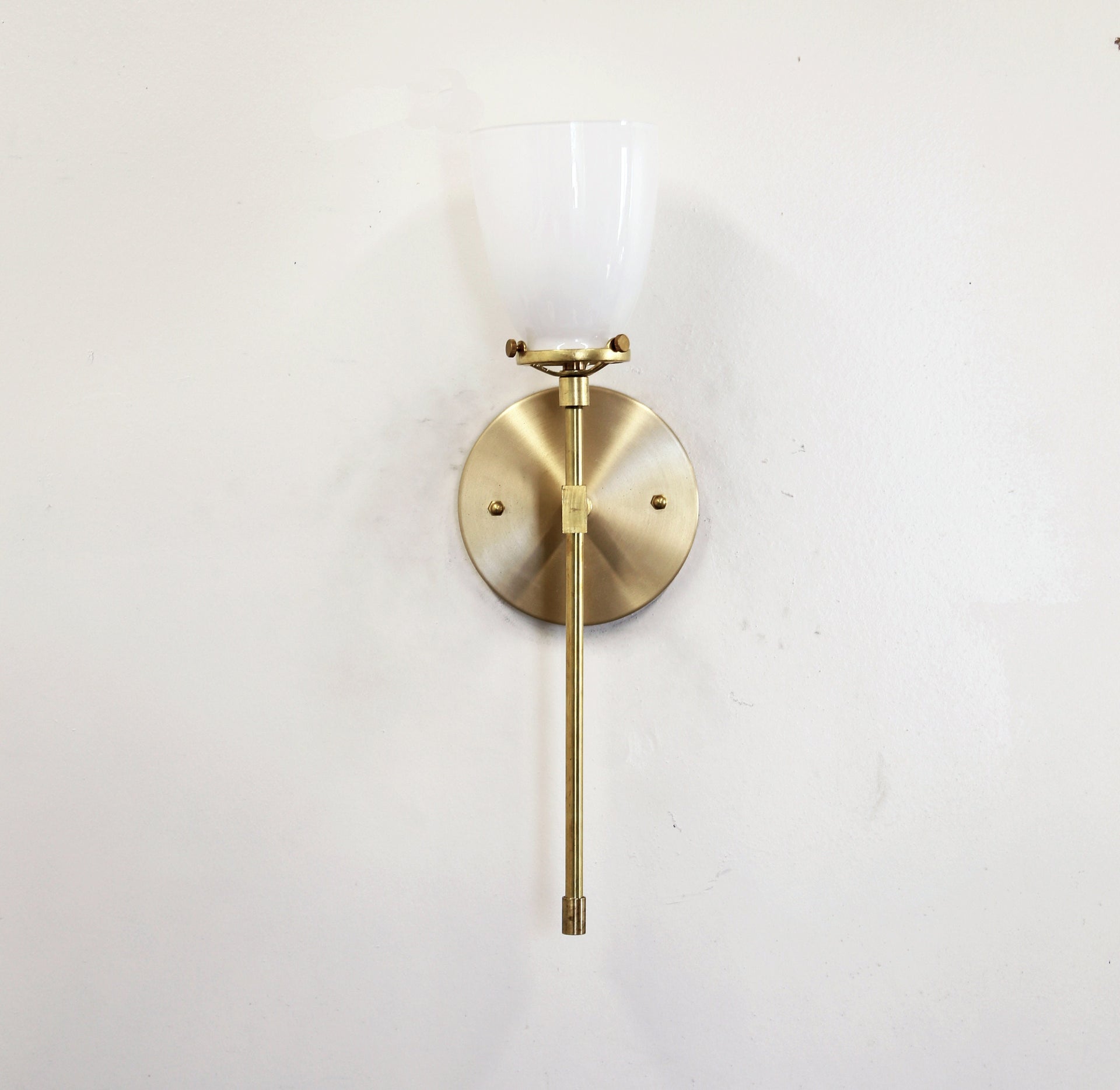 Brass Wall Sconce  light,   Mid Century brass wall sconce light, Modern brass light, UL Listed. No.0143
