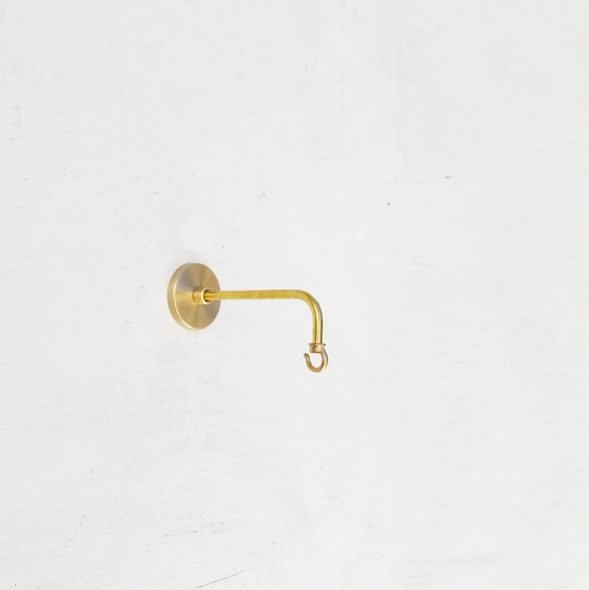 Solid brass planter hanger - Brass wall hanger - Brass wall hook - Brass planter hook - Brass hanging plant bracket hook, No.1505