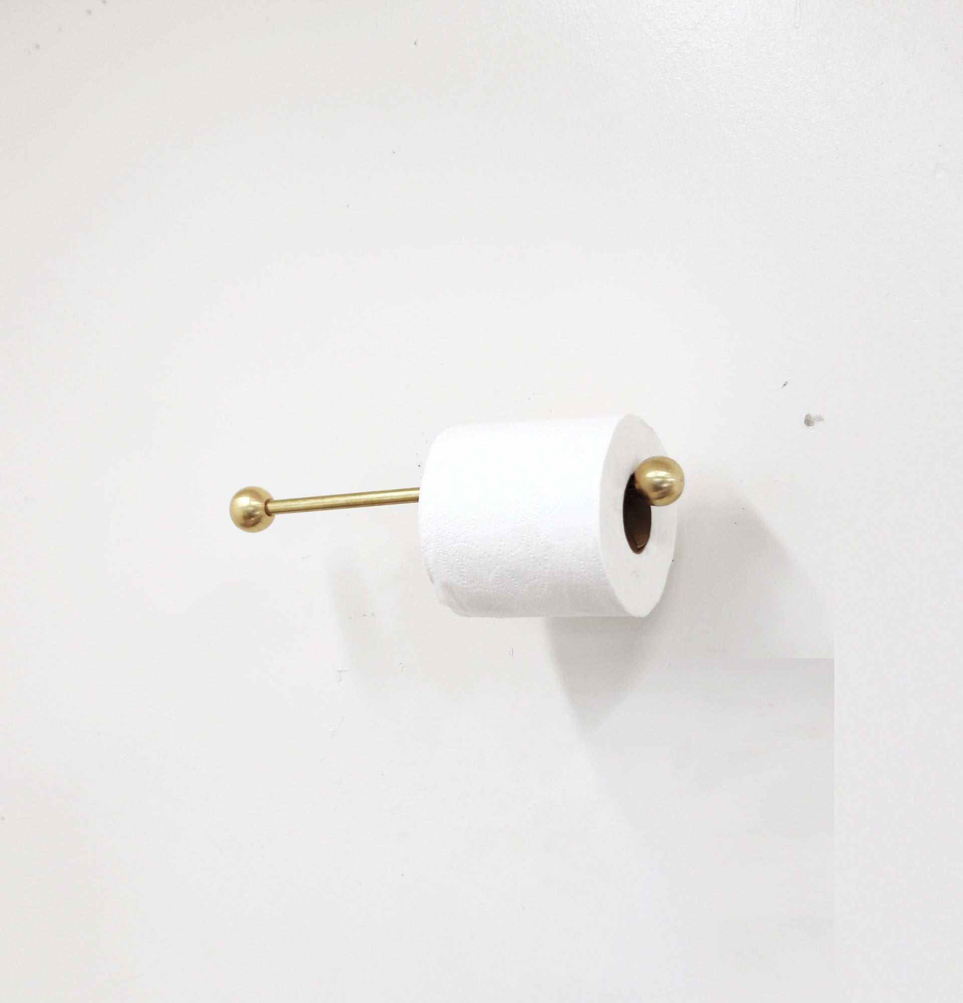 Double Roll Brass Toilet Paper Holder, Solid Brass Toilet Paper Holder, No.1513