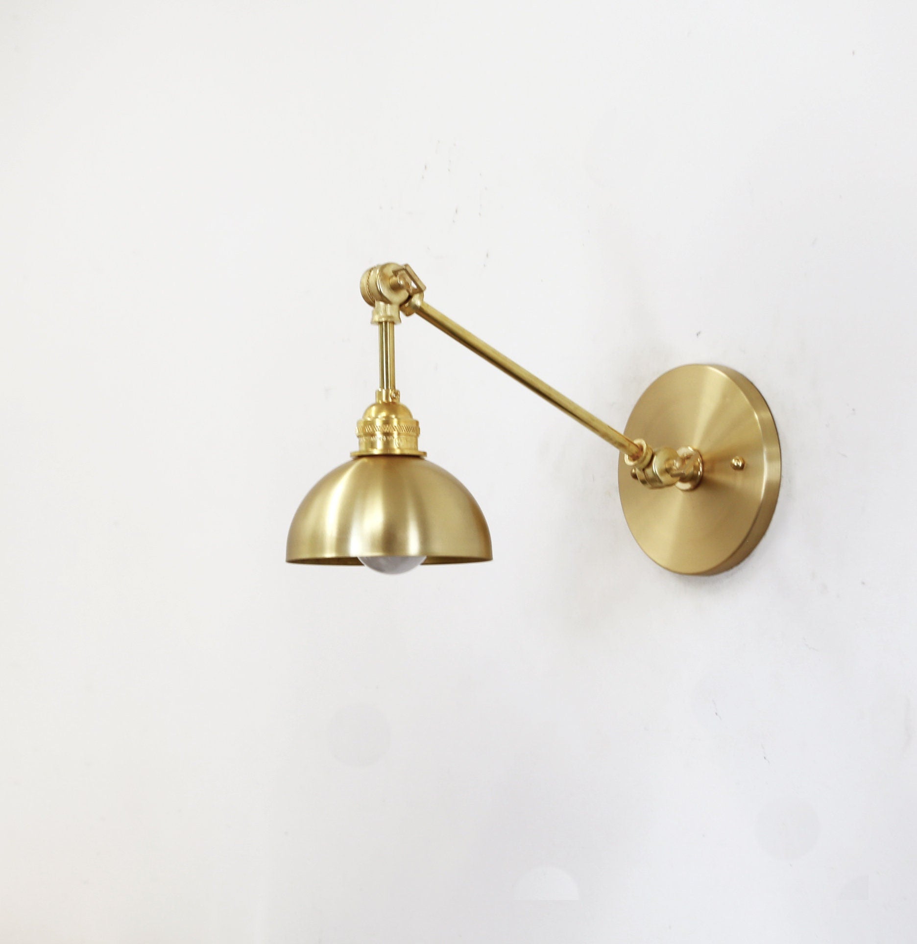 Industrial Style Solid Brass Adjustable Wall Sconce light, Solid Brass Wall Sconce  light, UL Listed,  No.0402