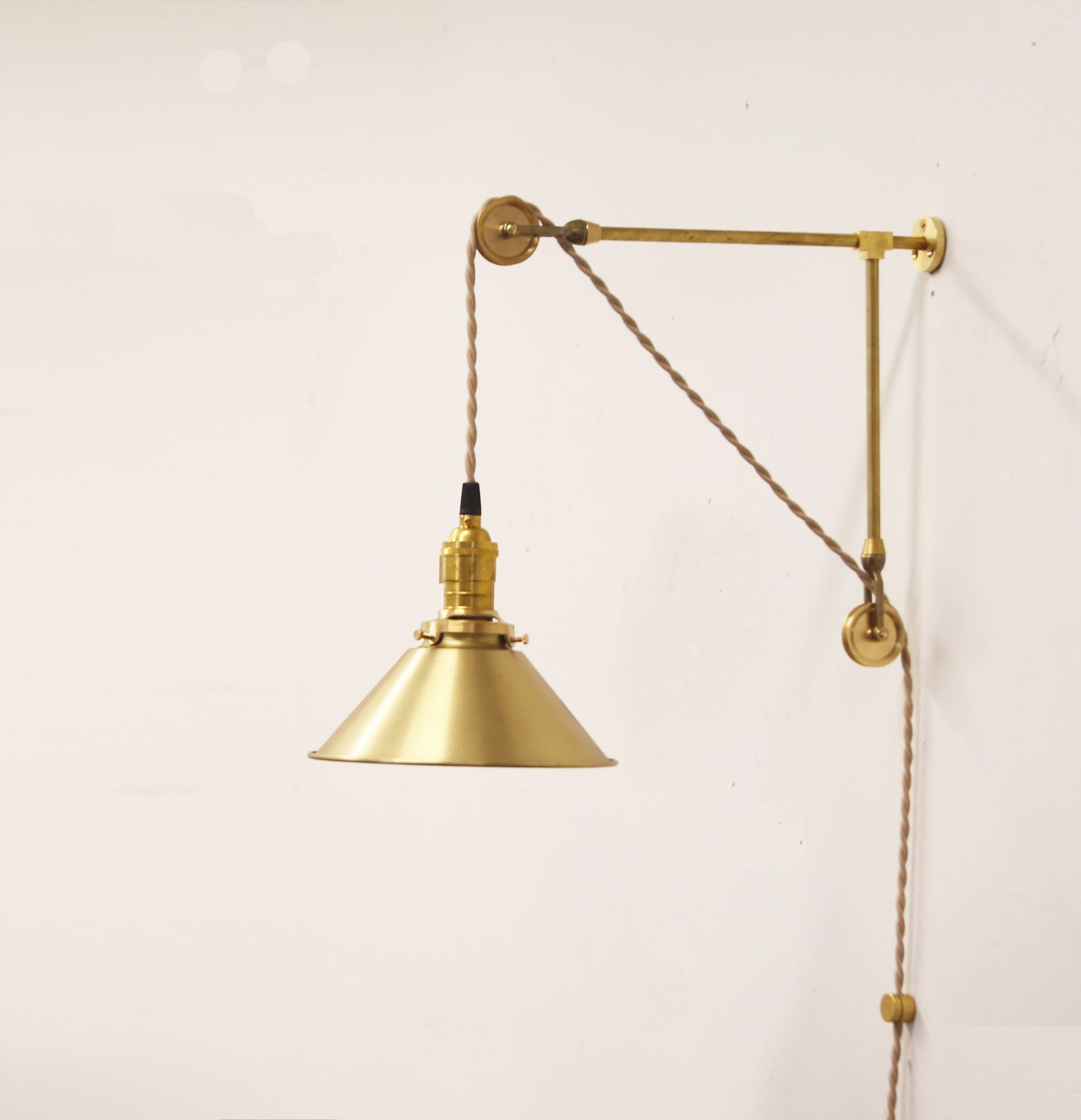 Industrial Pulley Light, Wall Mount Pulley light, Pulley Wall Sconce