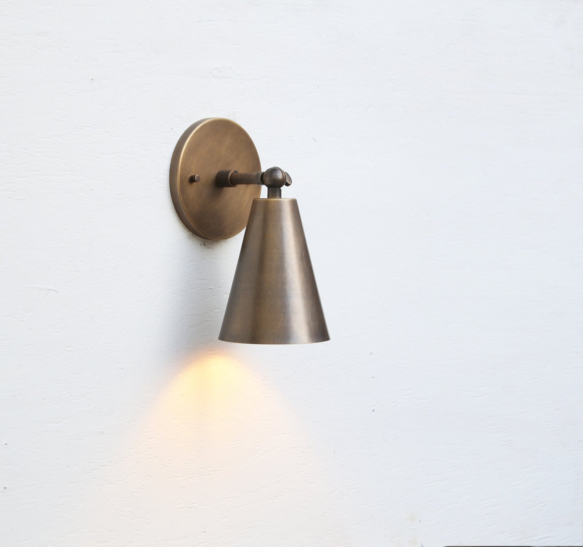 Brass Wall Sconce  light, Modern brass light,  Mid Century brass wall sconce light, Aged Brass Wall Sconce light