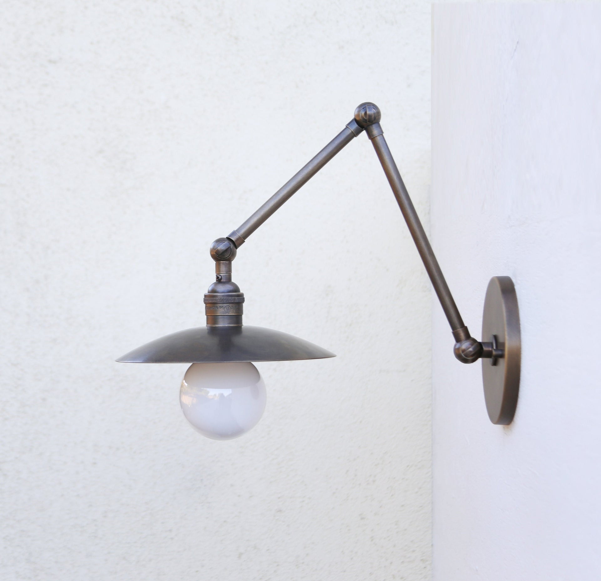 Brass  Adjustable Wall Sconce  light, Solid Brass Swivel Wall Sconce  light