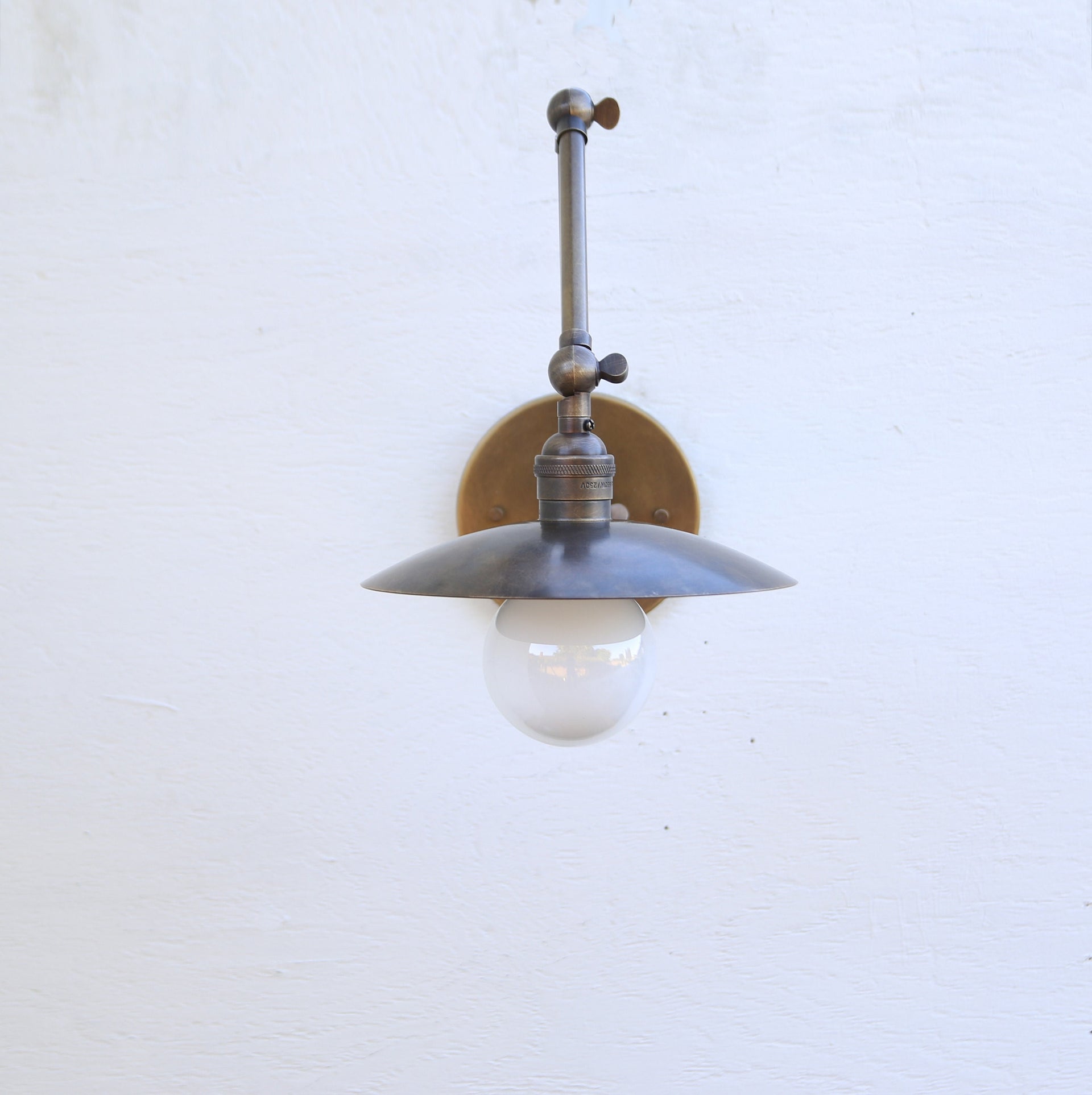 Brass  Adjustable Wall Sconce  light, Solid Brass Swivel Wall Sconce  light