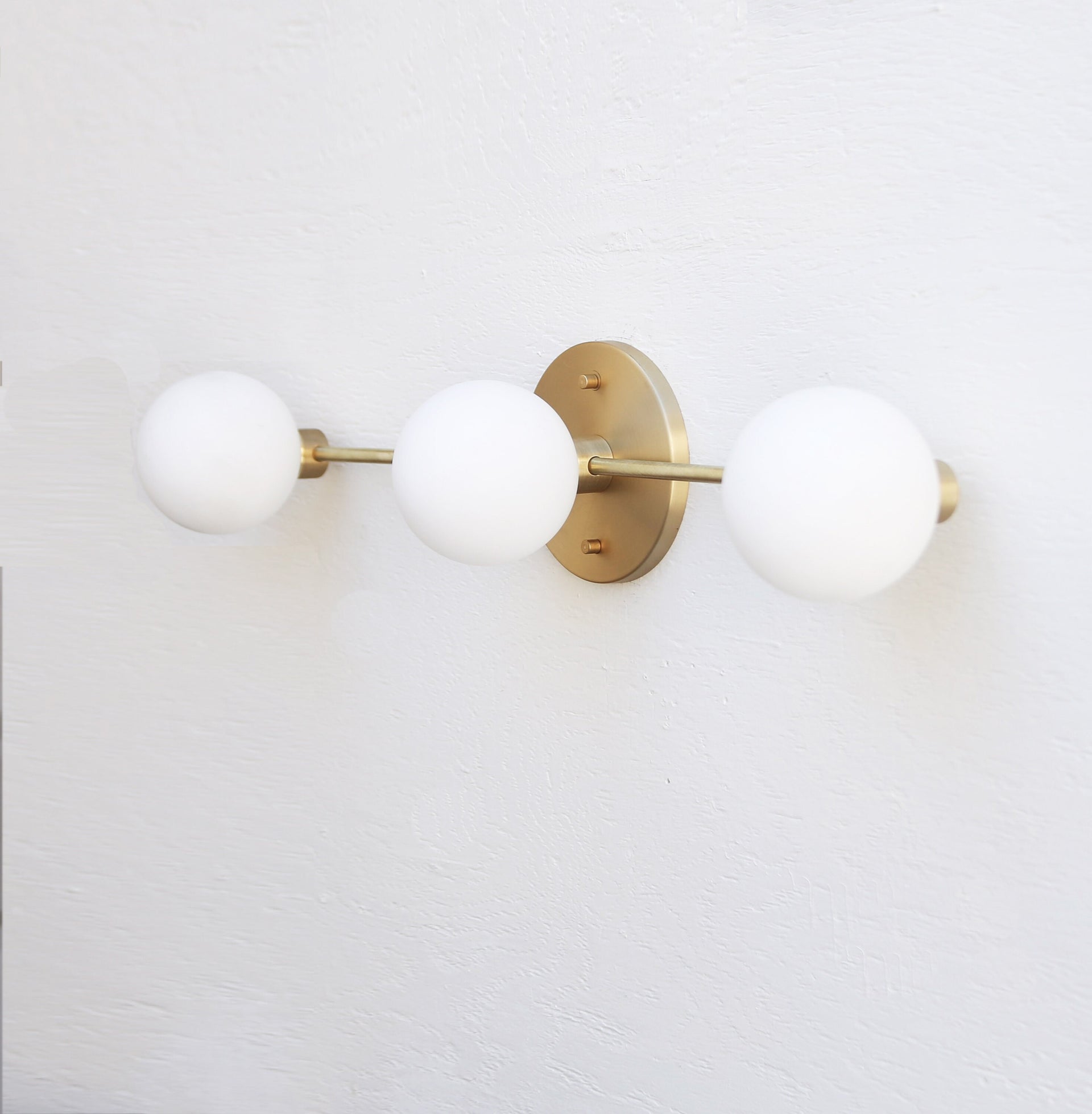 Bathroom Vanity, Vanity Fixture, Mid Century Brass Wall Sconce  light