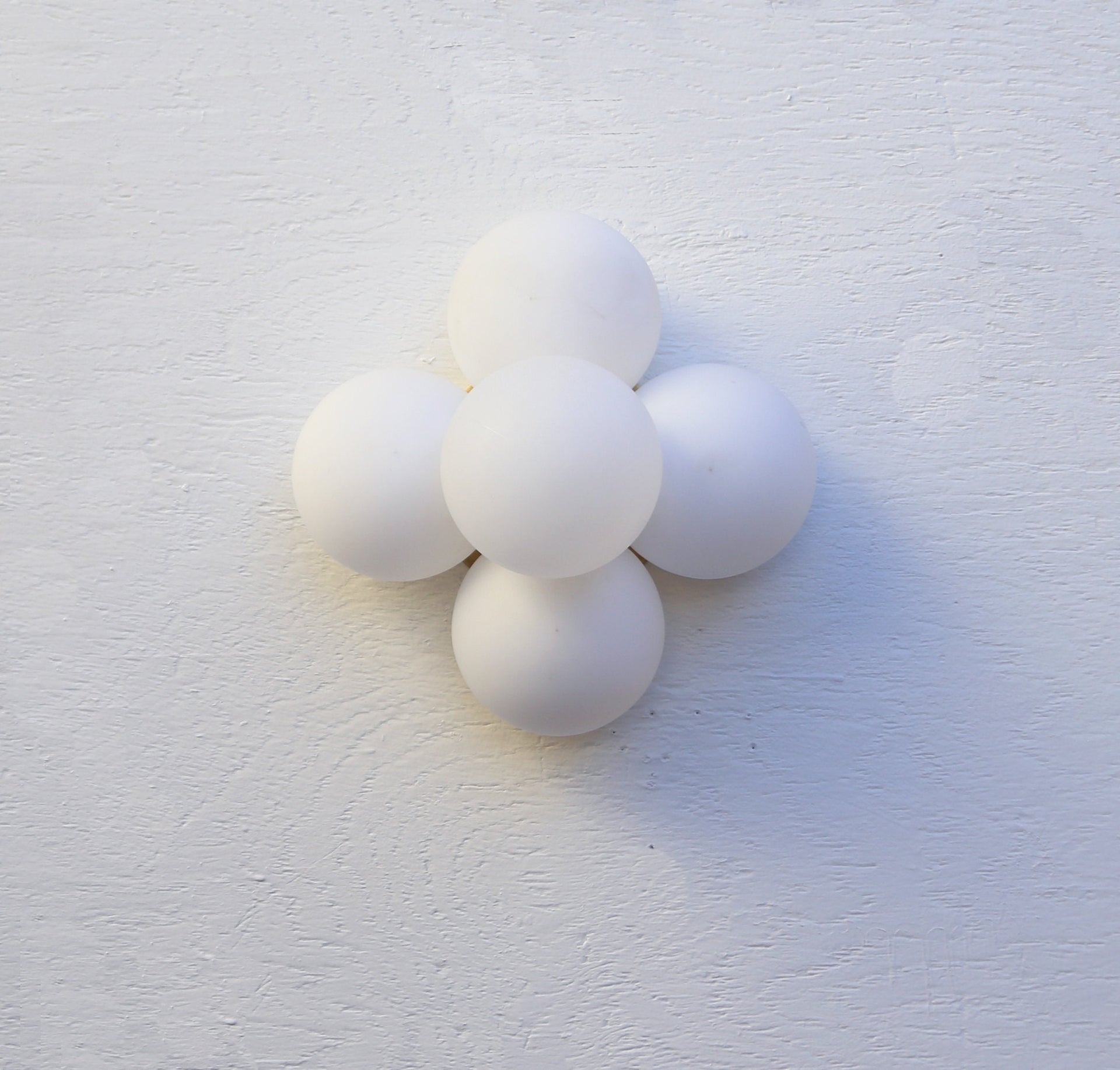 Cloud Light, Wall Sconce/Flush mount Ceiling  Light, Mid Century Wall Sconce/Ceiling   Light with white glass shades