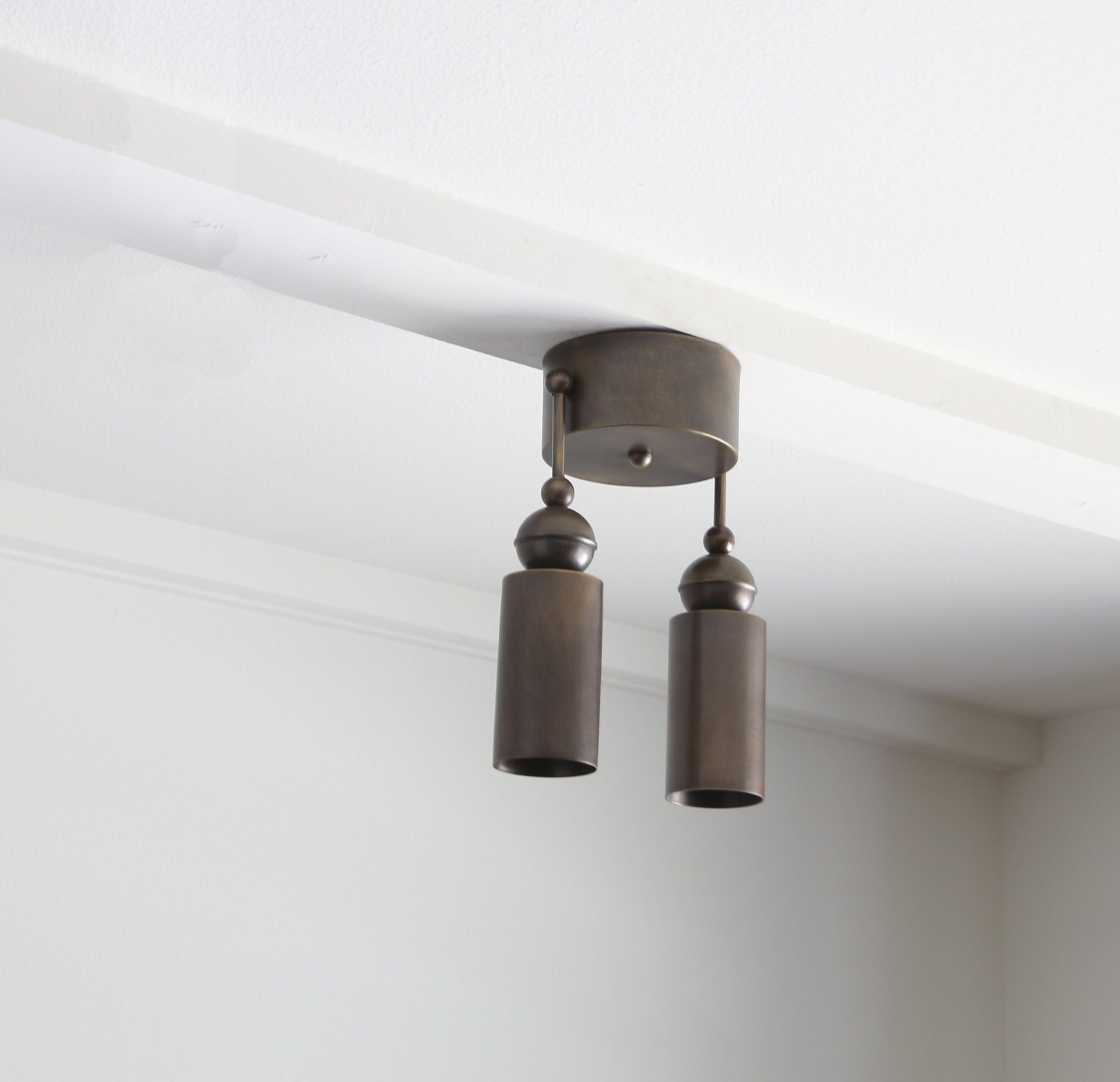 Aged brass Ceiling light, Spot light