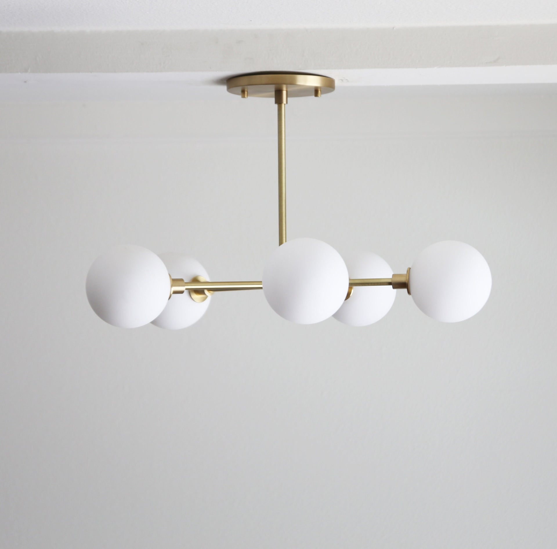 Brass Chandelier, Modern Brass Sputnik Chandelier, Mid-century Modern Sputnik, UL Listed No.0194