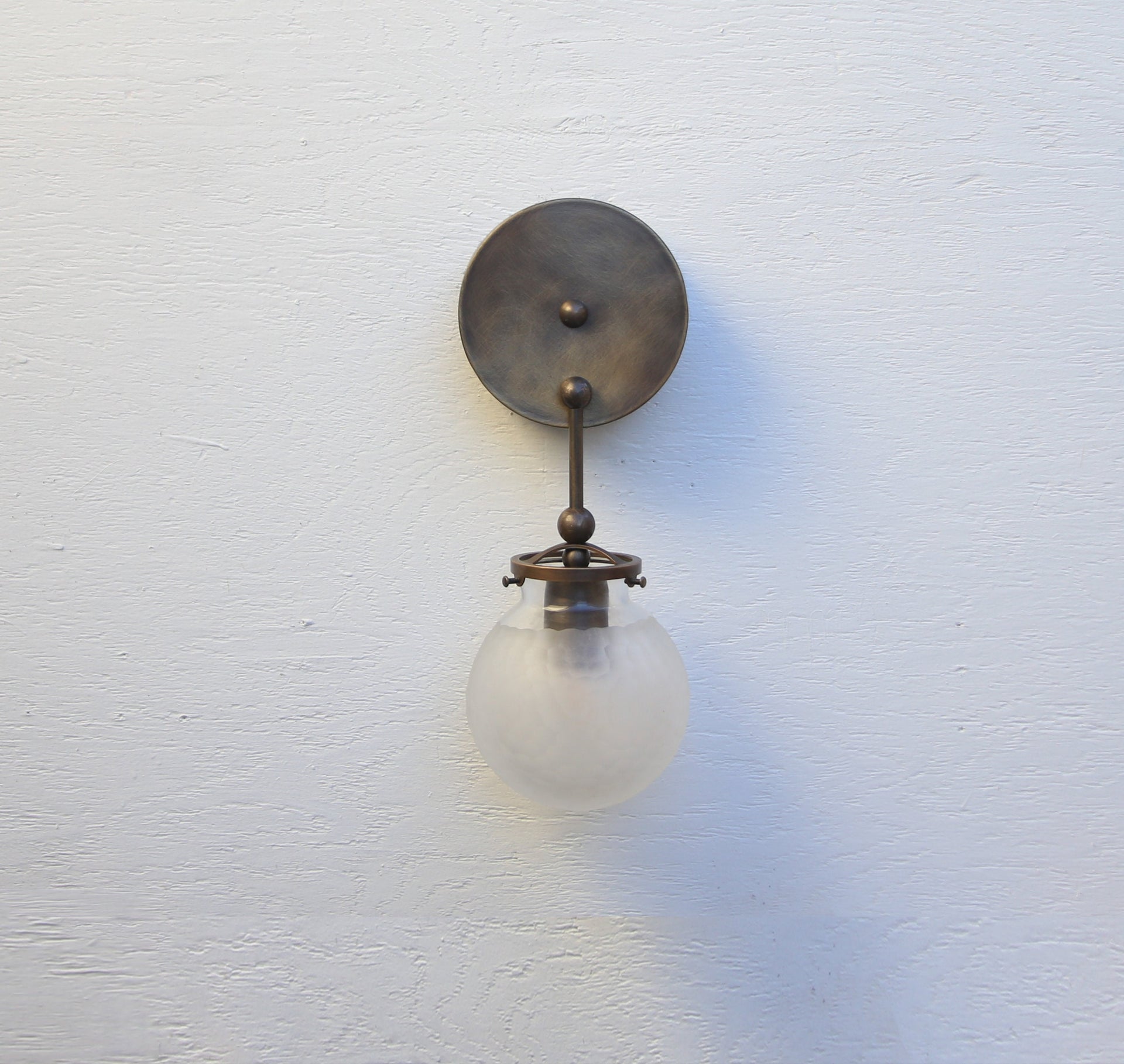 Aged Brass  Wall Sconce light - Brass Wall Sconce Light