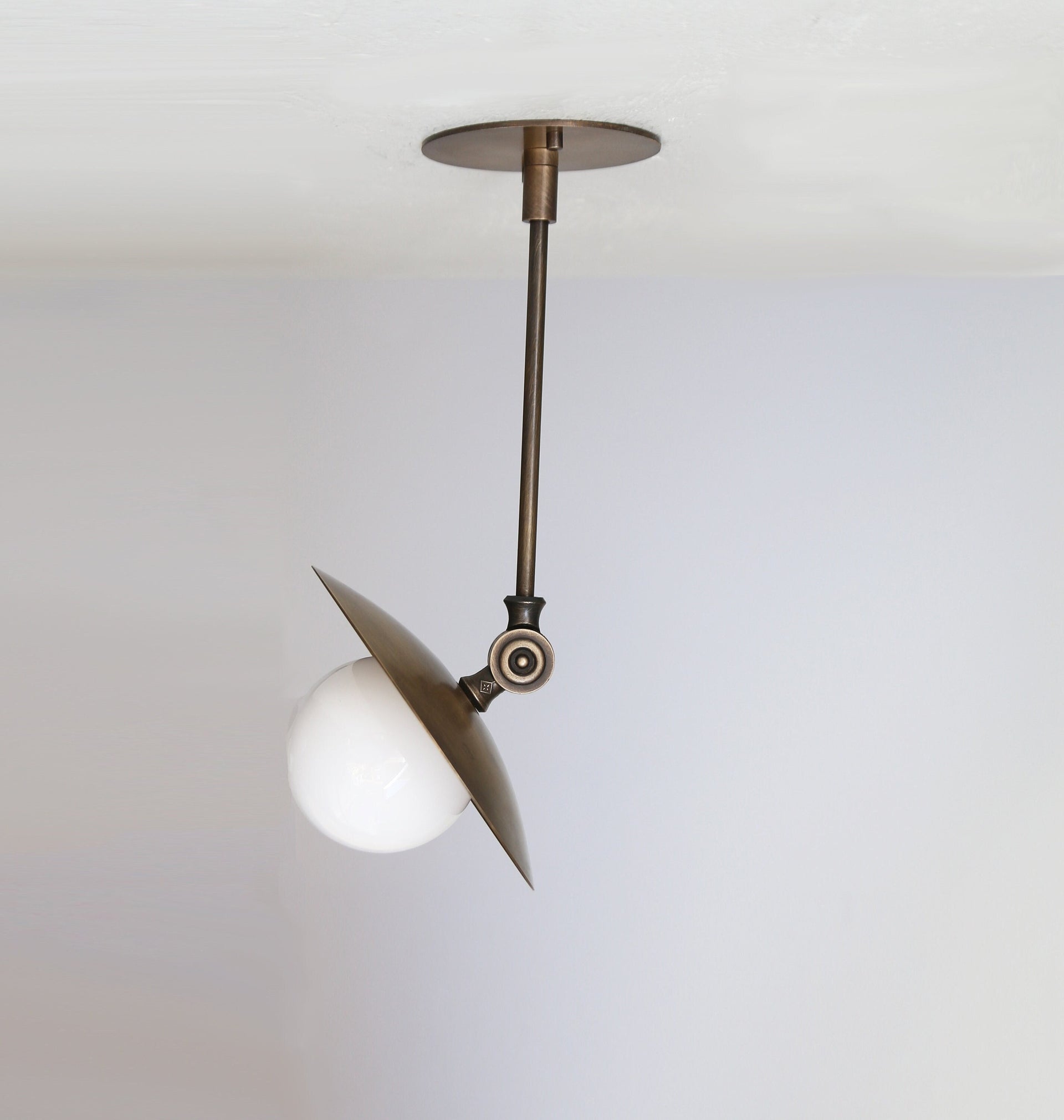 Ceiling light, Modern ceiling light, Aged brass ceiling light