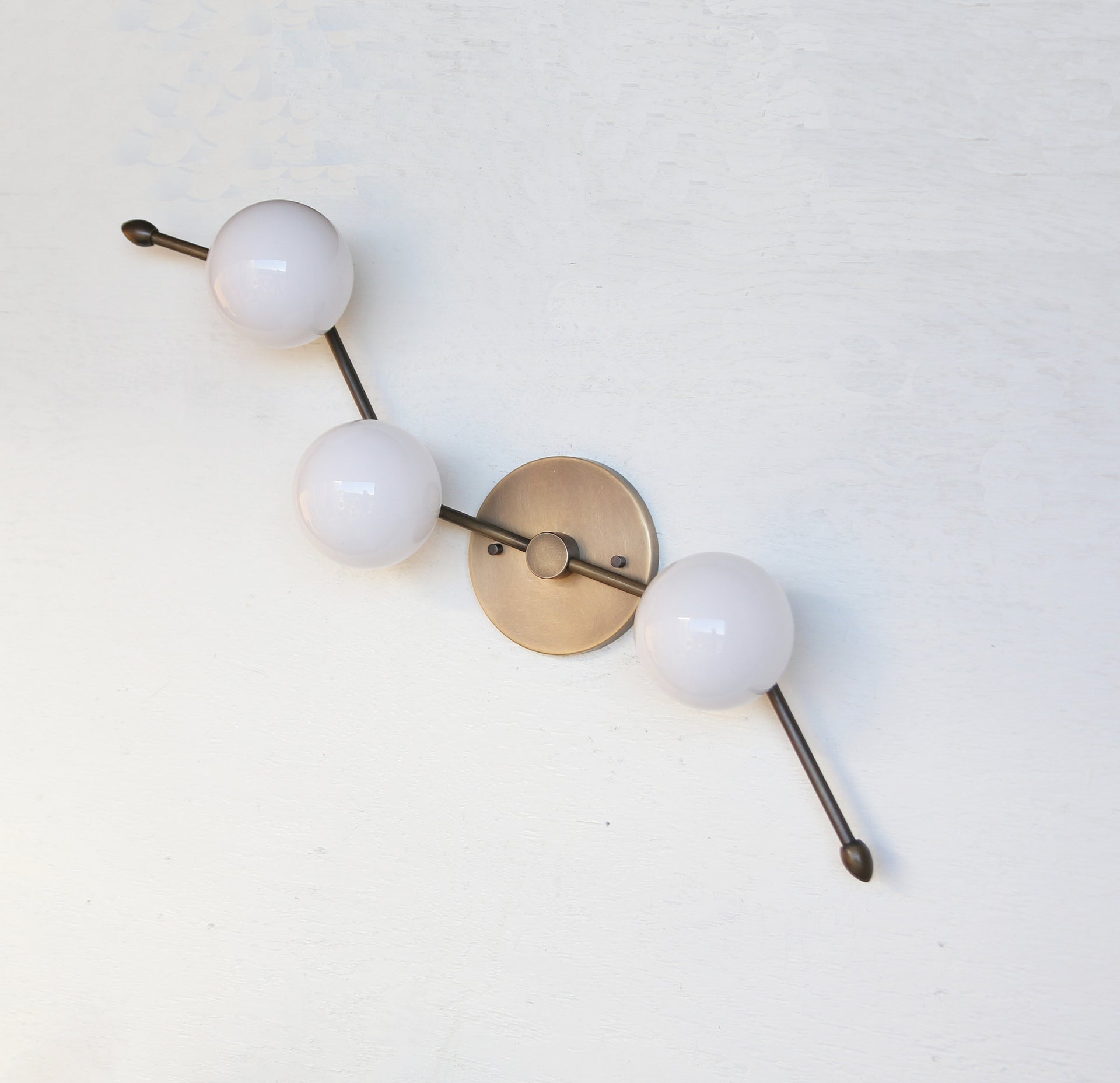 Brass Wall Sconce  light/Ceiling light, Brass Wall Light ,Mid Century Sconce