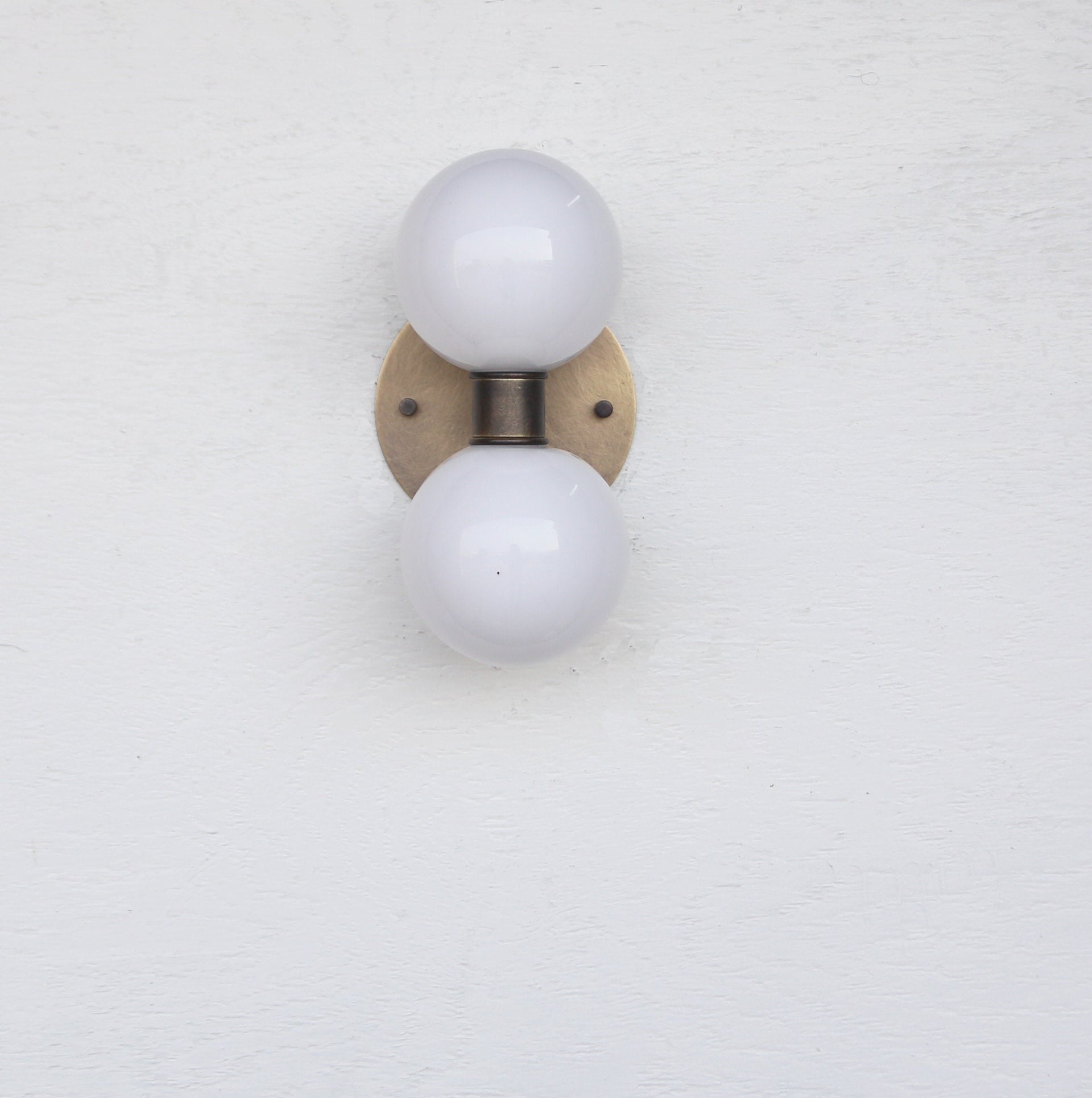 Bathroom Vanity, 4" or 6" Shades Vanity Fixture, Mid Century Brass Wall Sconce  light