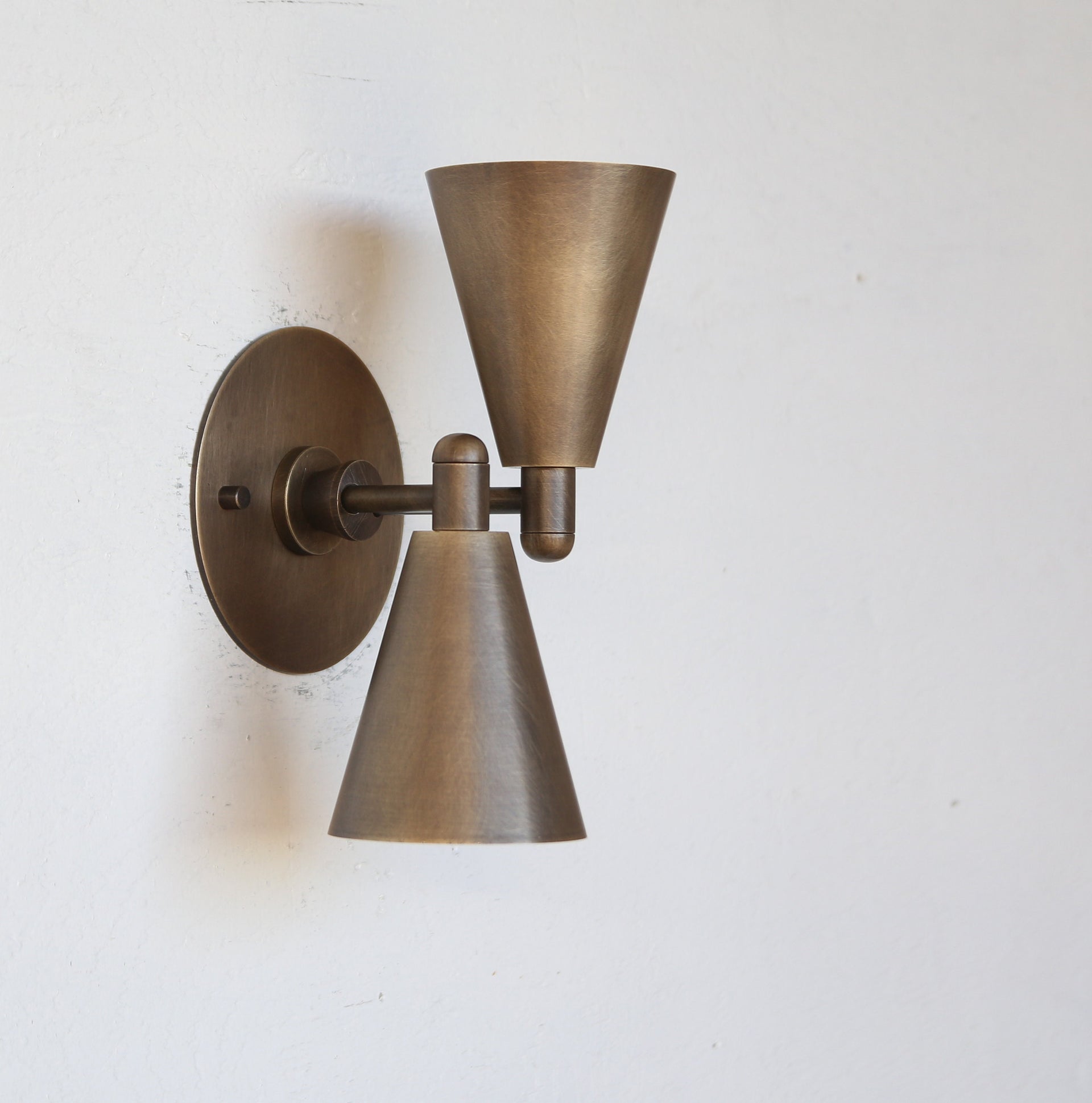 Aged Brass  Wall Sconce light - Casting Brass Wall Sconce Light- Minimal Sconce Light, UL Listed, No.0493