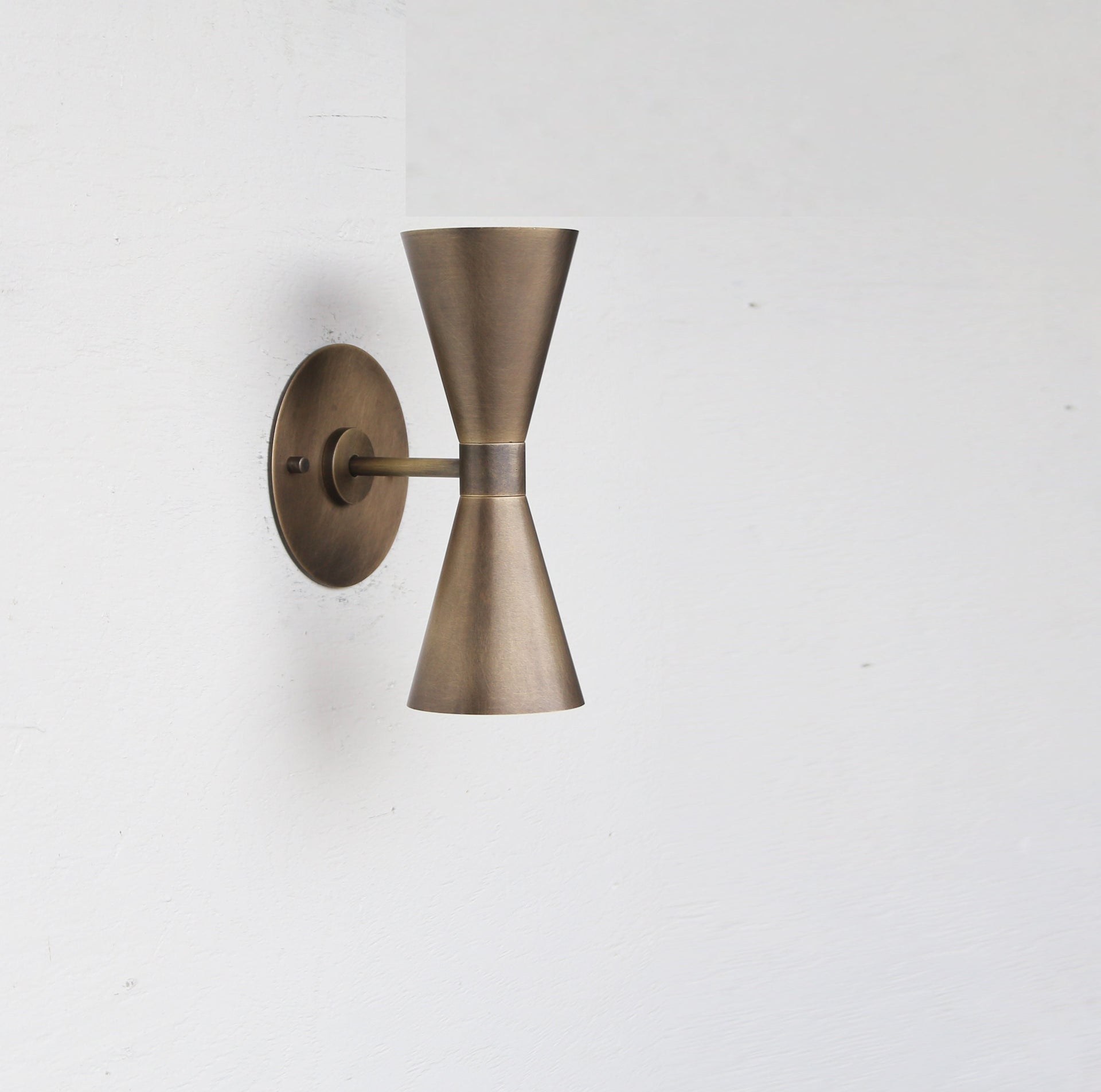 Brass Wall Sconce  light with, Modern brass light,  Mid Century brass wall sconce light,Minimal Sconce Light, Thin Canopy Brass Light