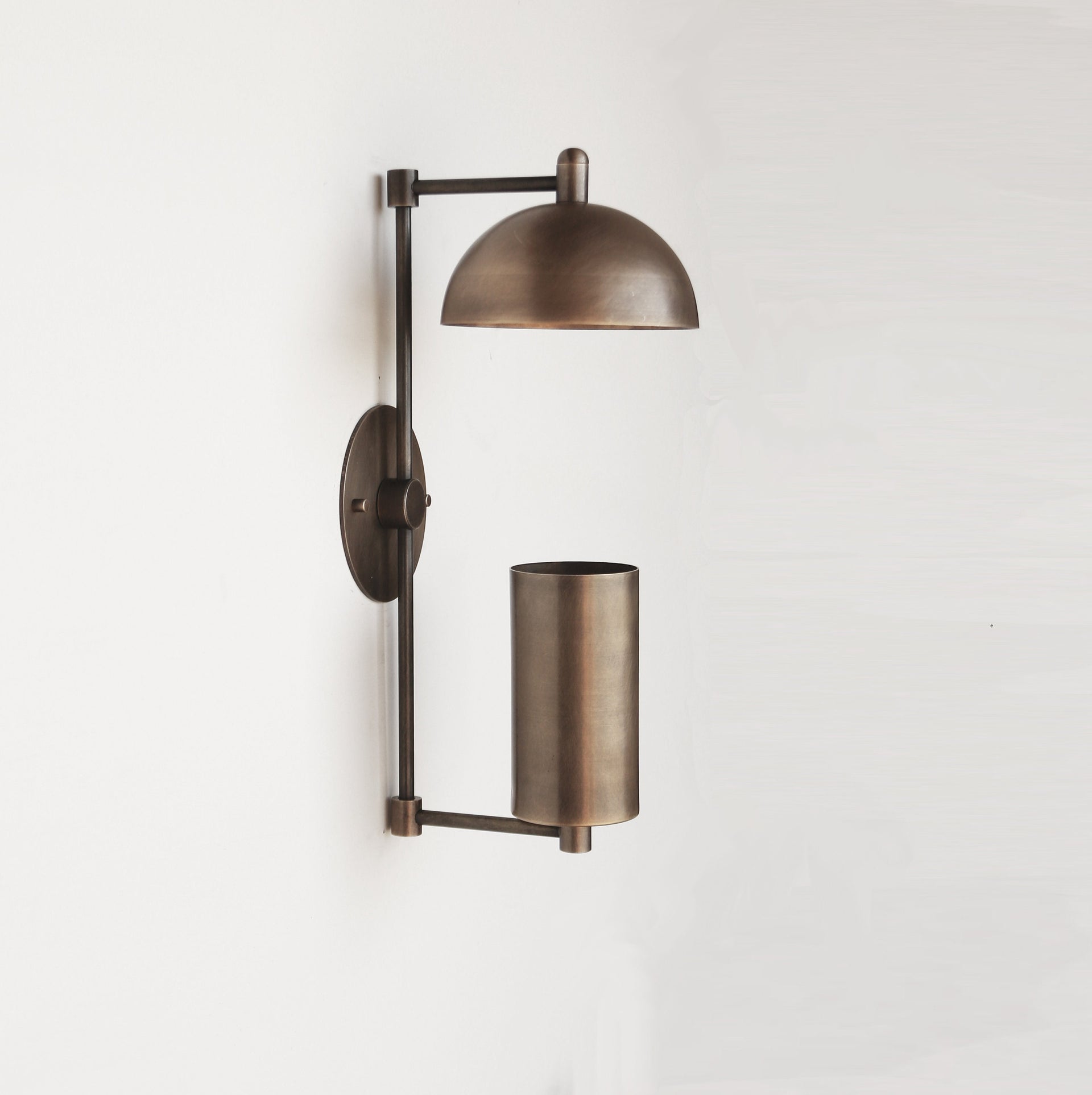 Aged Brass Wall Sconce light - Casting Brass Wall Sconce Light - Minimal Sconce Light, UL Listed No.0346