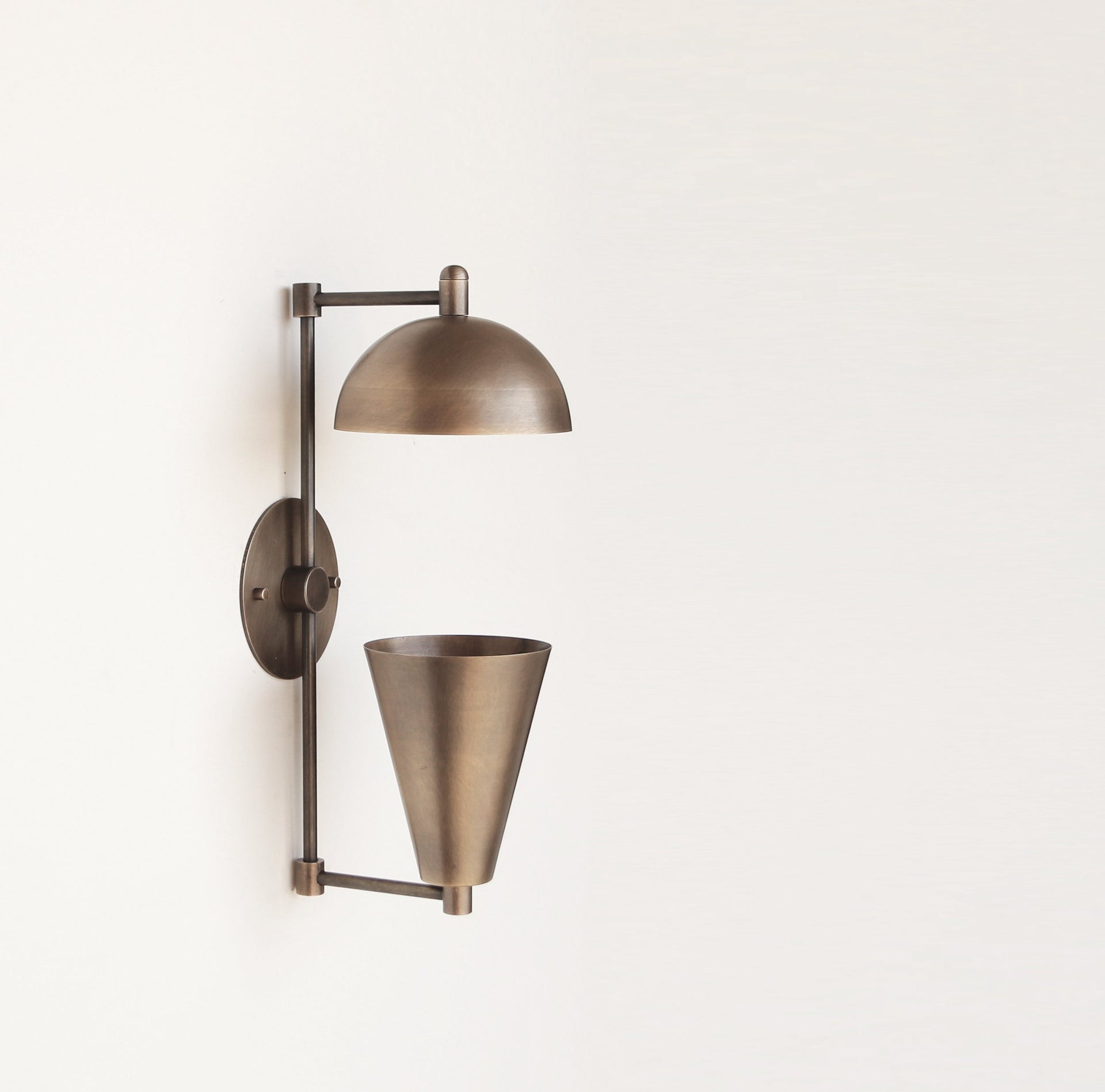 Aged Brass  Wall Sconce light - Casting Brass Wall Sconce Light- Minimal Sconce Light