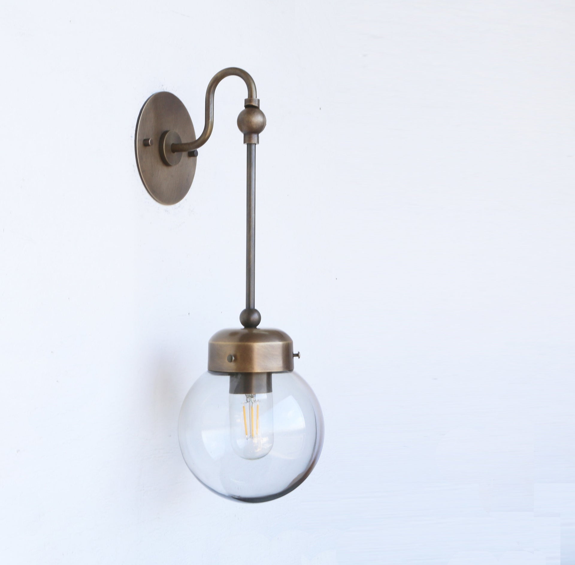 Wall Sconce  Light, Mid Century Brass Wall Sconce  light