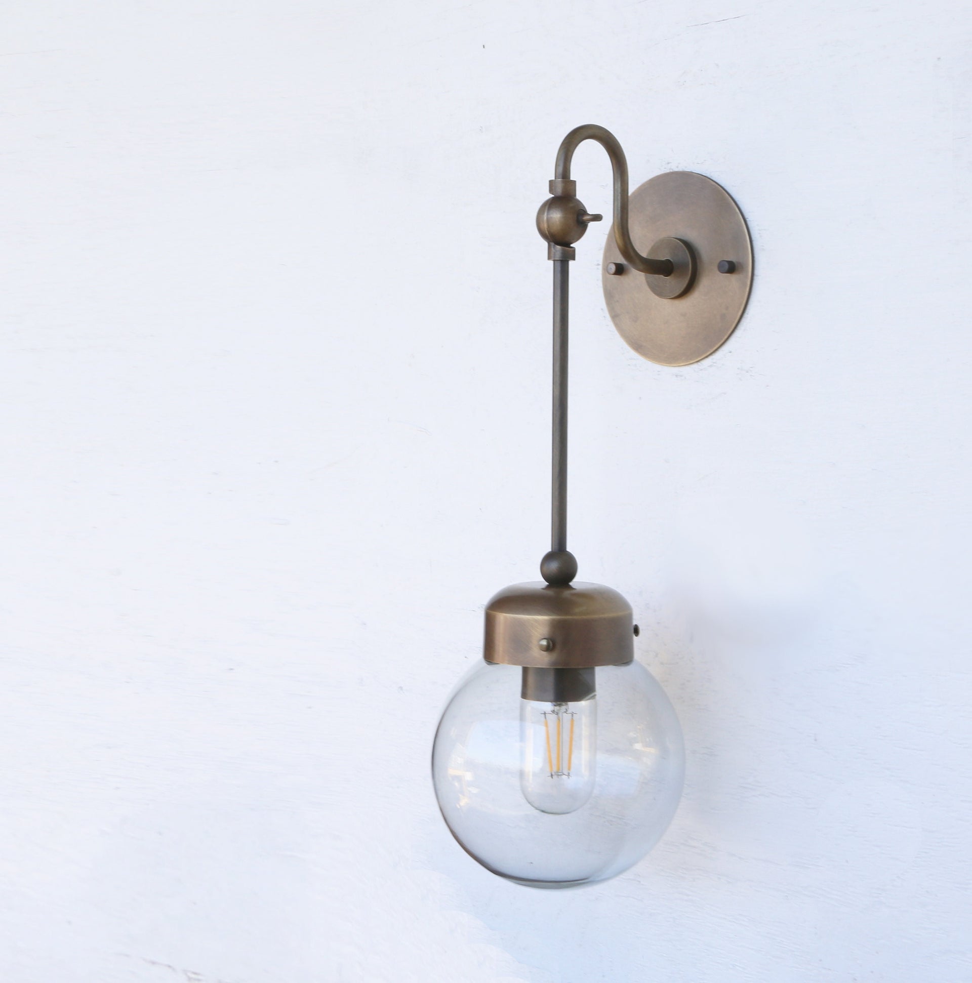 Wall Sconce  Light, Mid Century Brass Wall Sconce  light