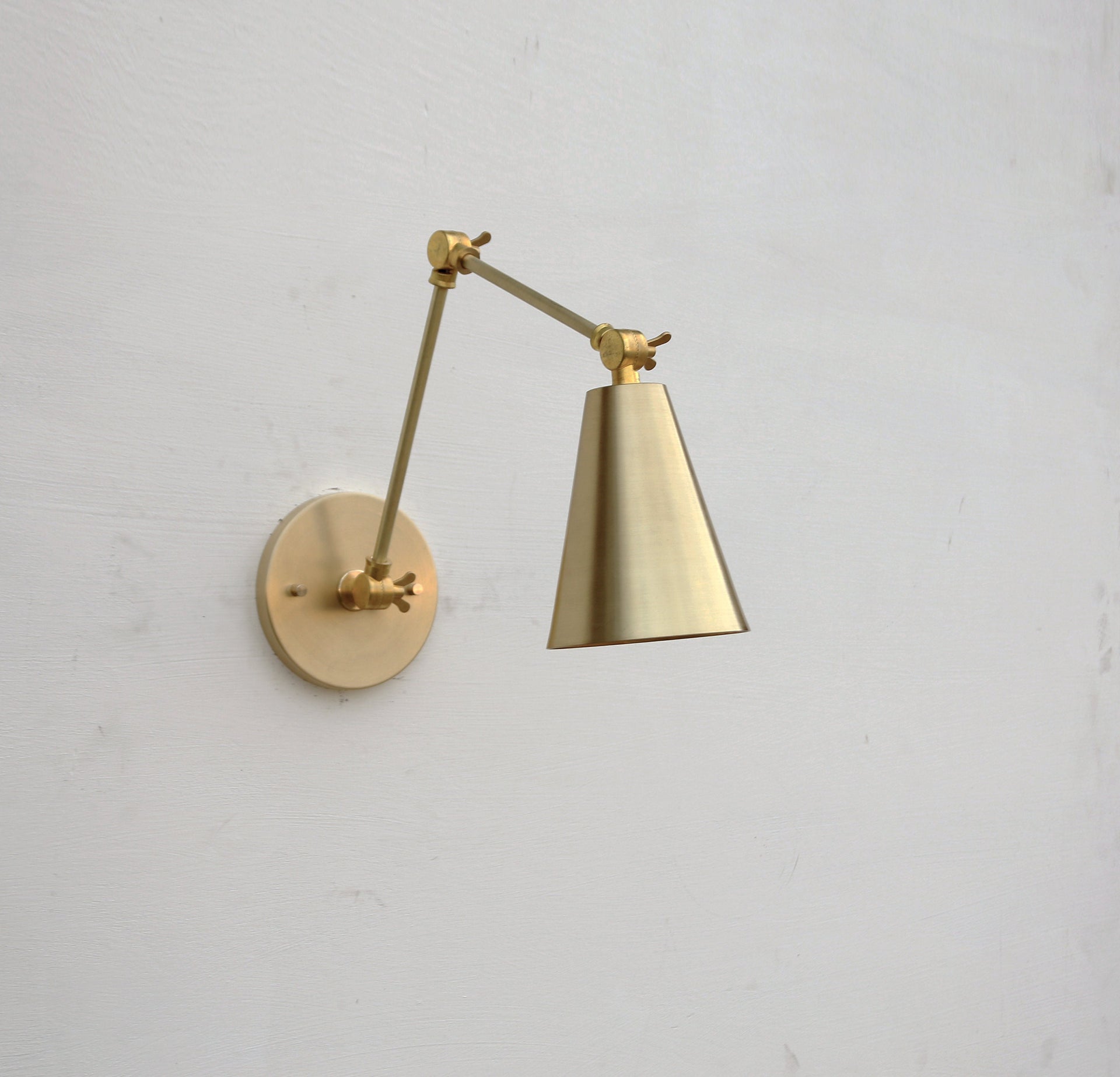 Brass  Adjustable Wall Sconce  light, Solid Brass Swivel Wall Sconce  light