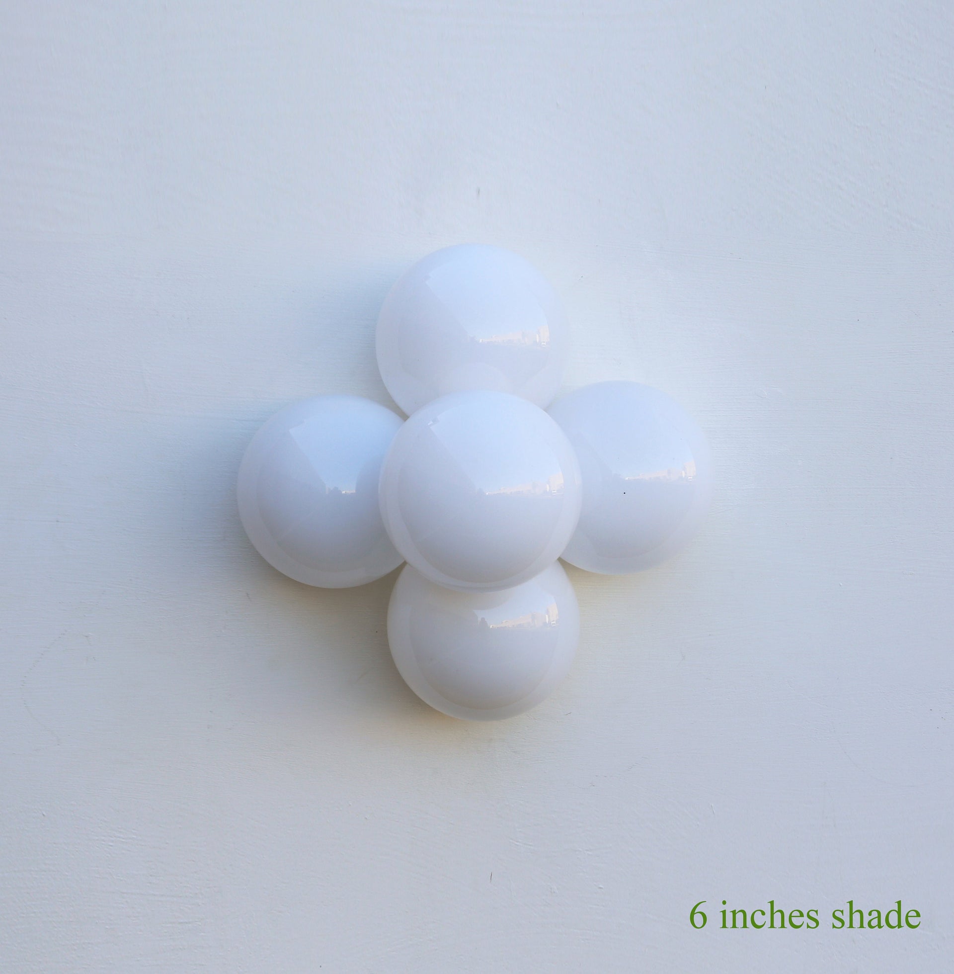 Cloud Light, Wall Sconce/Flush mount Ceiling  Light, Mid Century Wall Sconce/Ceiling   Light with white glass shades