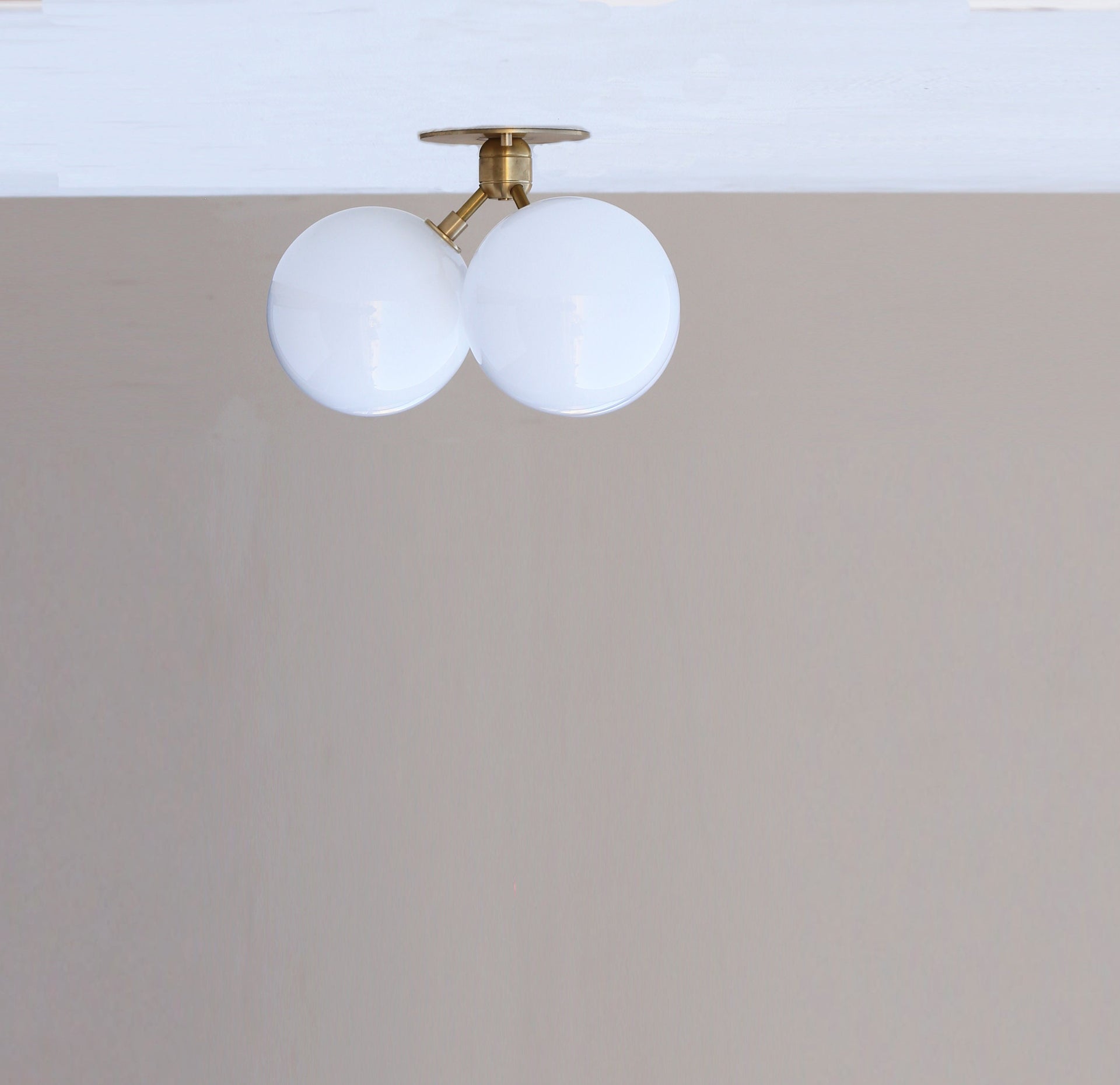 6" Modern Brass Sputnik Chandelier-  Modern Sputnik -3 arms-Brass Ceiling Light