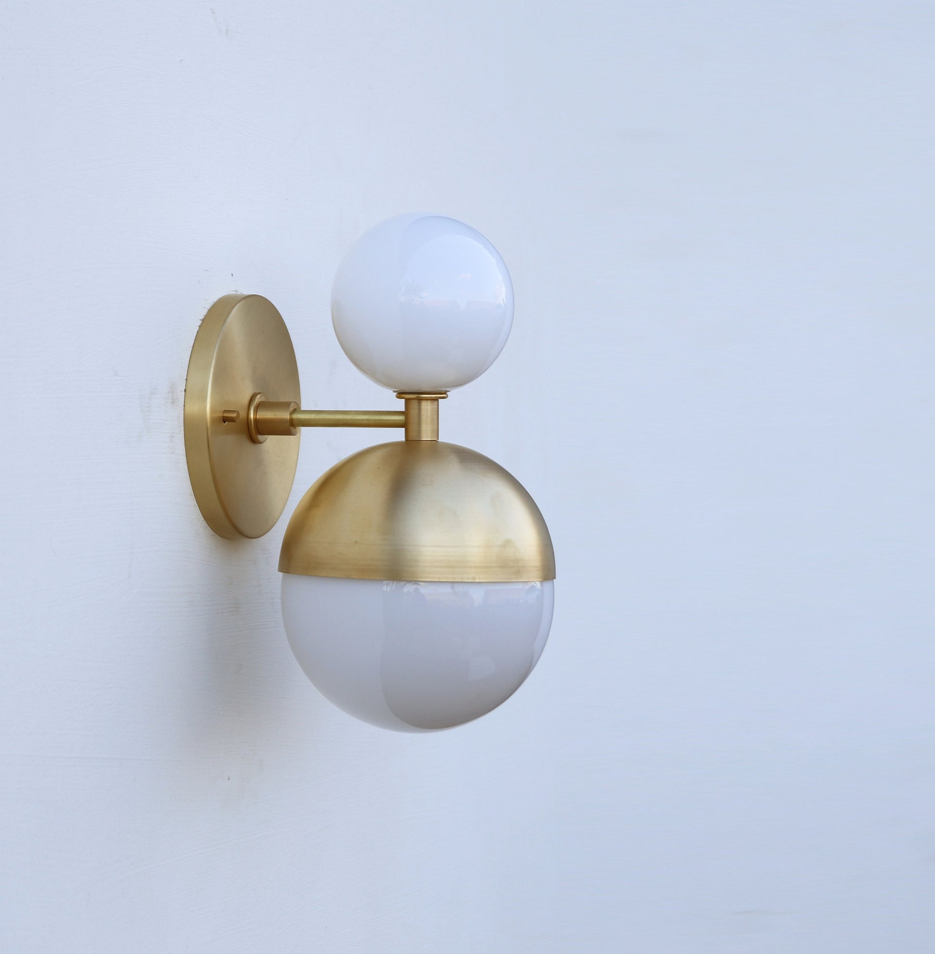 Vanity Light, Wall Sconce  Light, Mid Century Brass Wall Sconce  light