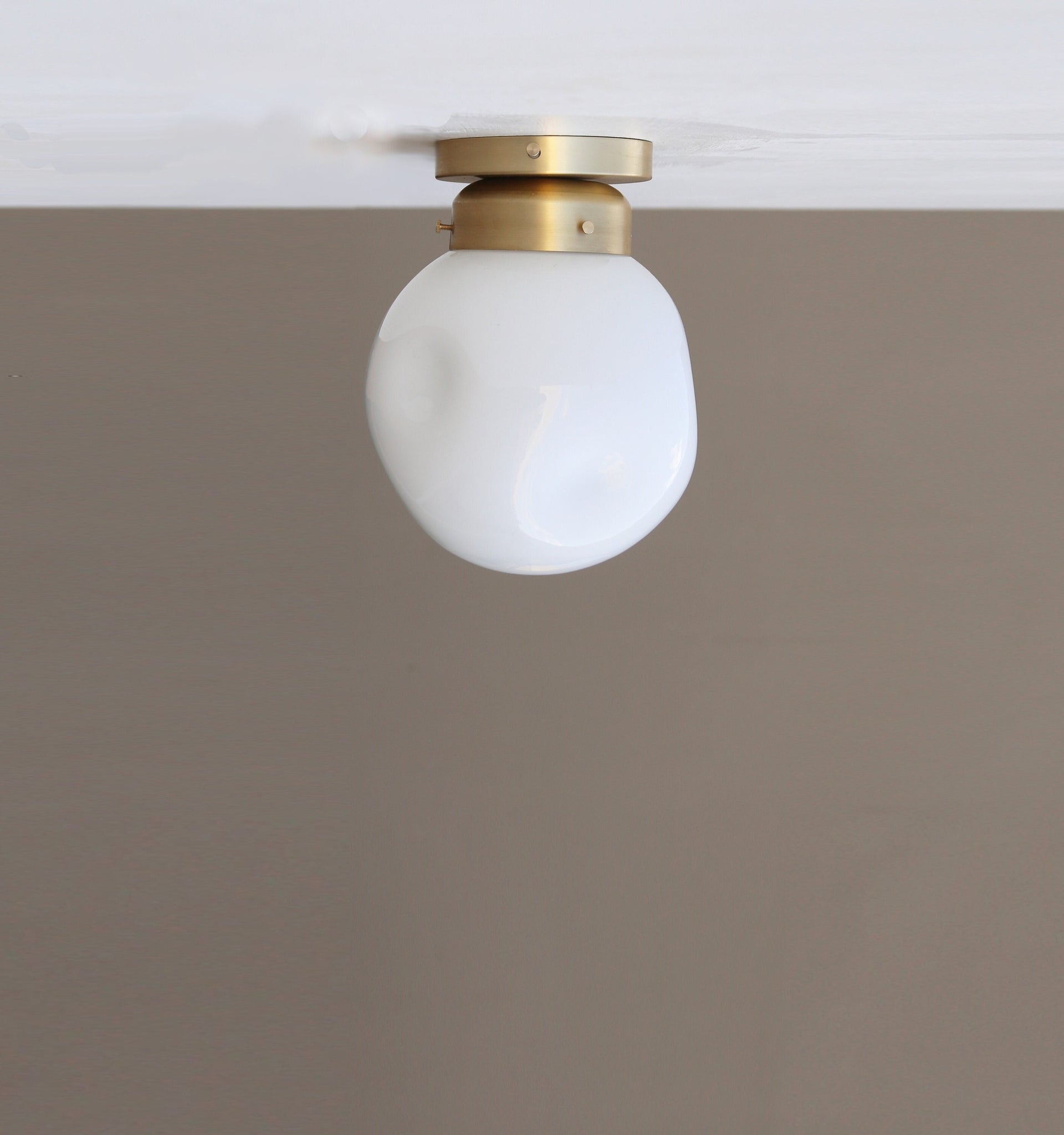 Flush Mount Ceiling Light - Modern Glass  Lighting Fixtures - Modern Brass Light Fixtures, UL Listed, No.0459