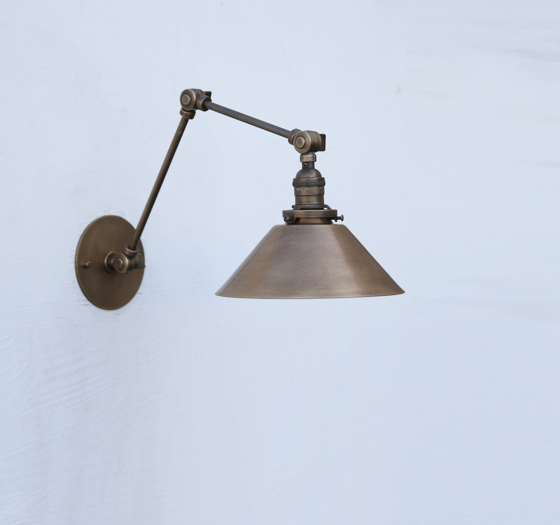Brass  Adjustable Wall Sconce  light, Solid Brass Swivel Wall Sconce  light