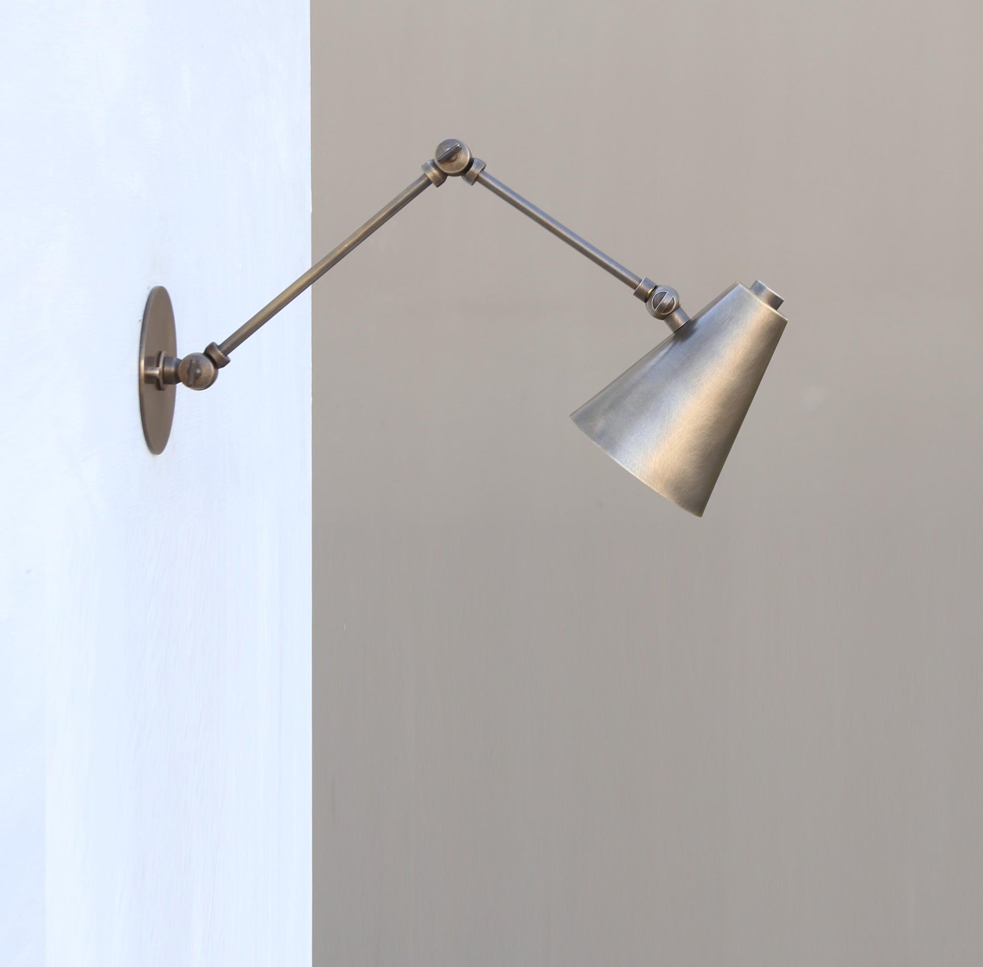 Brass  Adjustable Wall Sconce  light, Solid Brass Swivel Wall Sconce  light