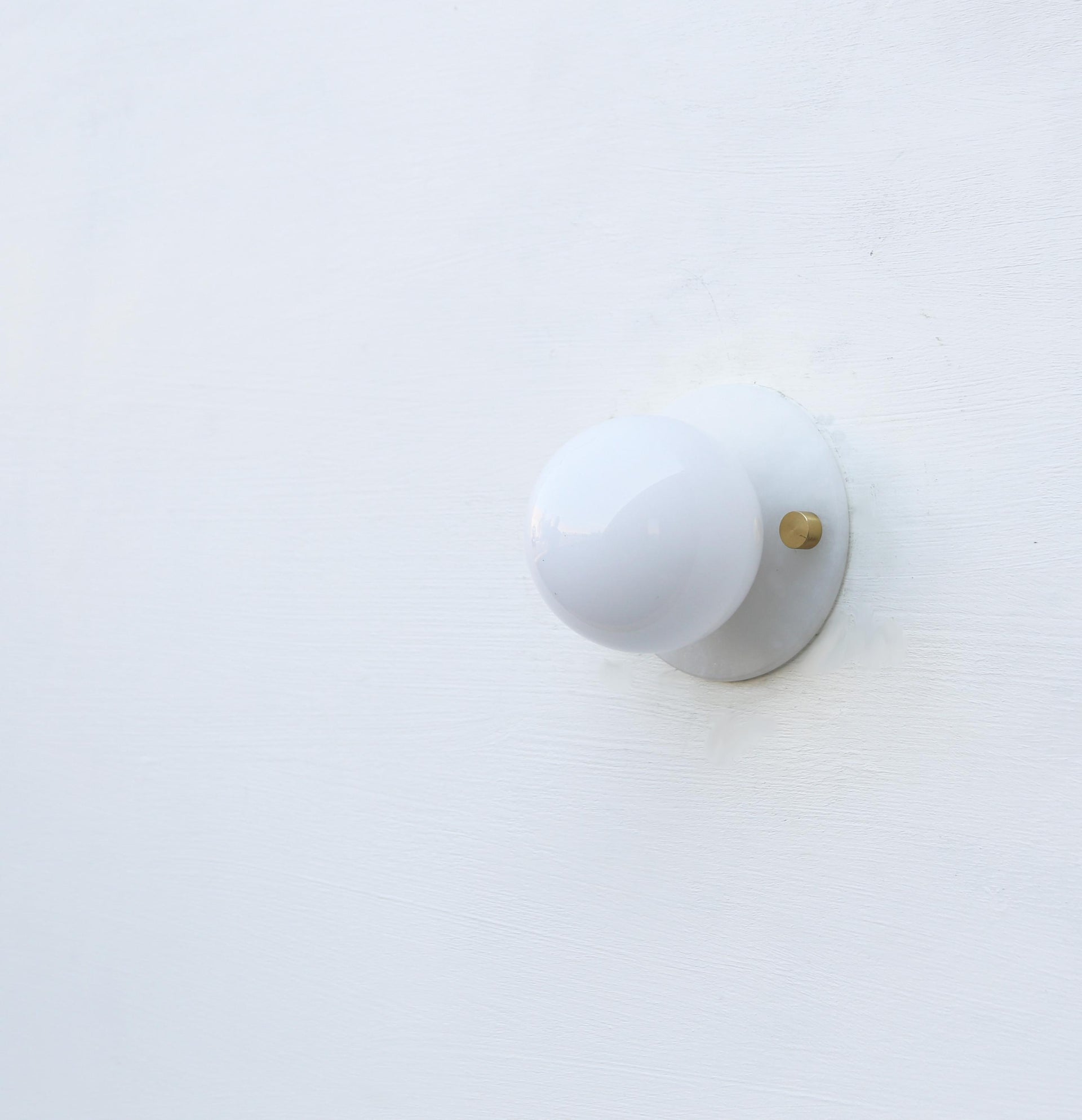 Wall Sconce/Flush mount Ceiling  Light, Mid Century Wall Sconce/Ceiling   Light with white glass  shade