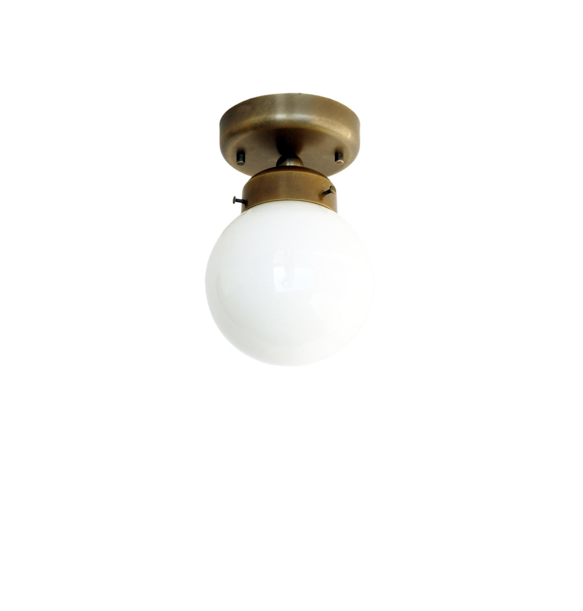 Flush Mount Ceiling Light Fixture - Mid Century Modern Globe Lighting Fixtures - Modern Brass Light Fixtures, UL Listed, No.0773