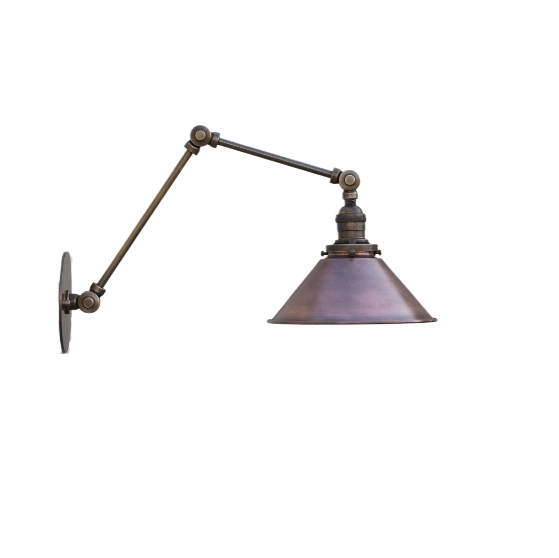 Brass  Adjustable Wall Sconce  light, Solid Brass Swivel Wall Sconce  light