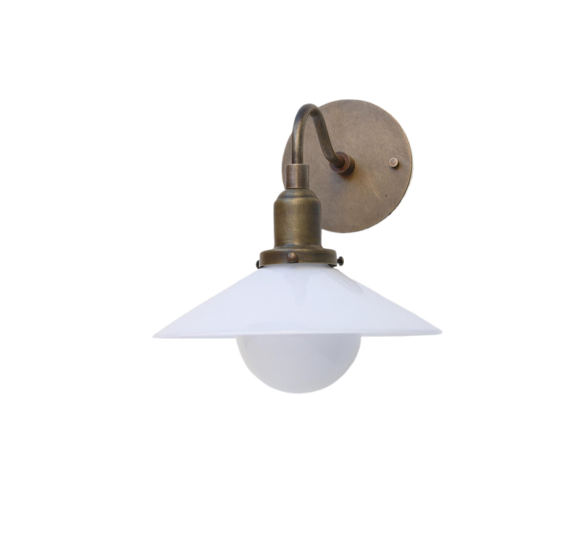 Brass Wall Sconce light with brass shade - Minimal Sconce Light, UL Listed, No.0051