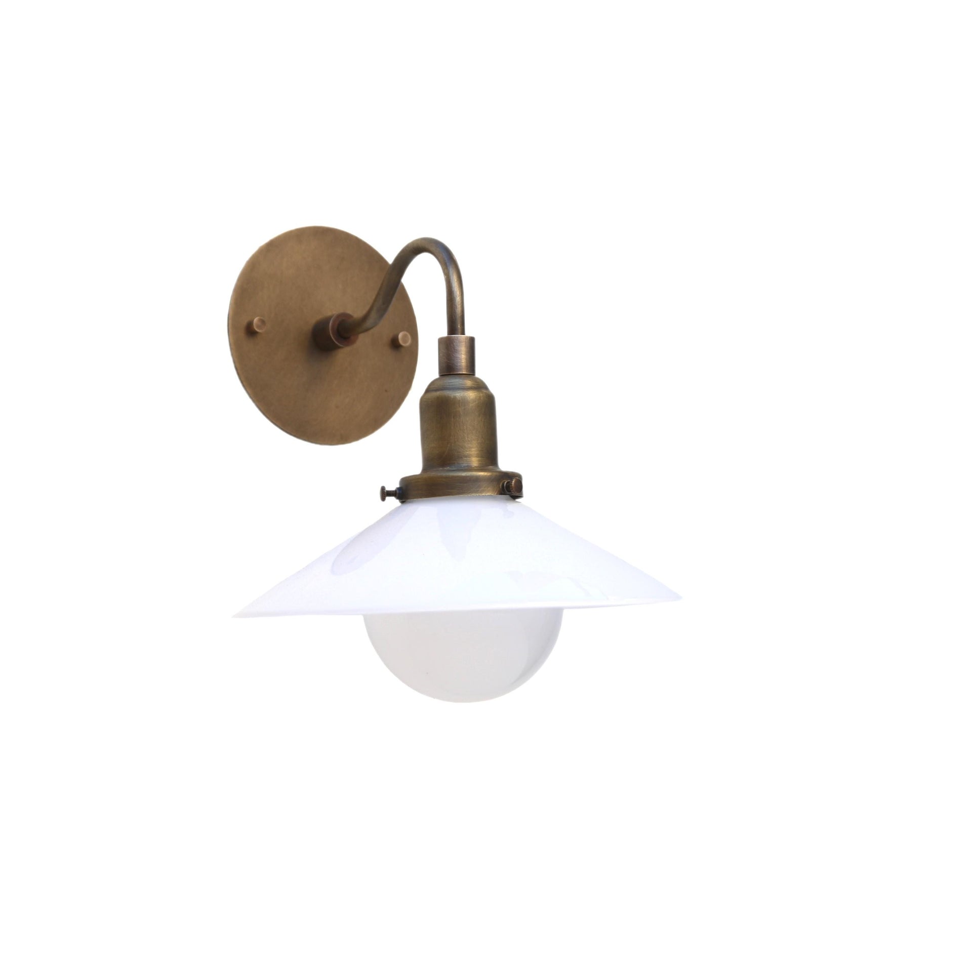 Brass Wall Sconce light with brass shade - Minimal Sconce Light, UL Listed, No.0051