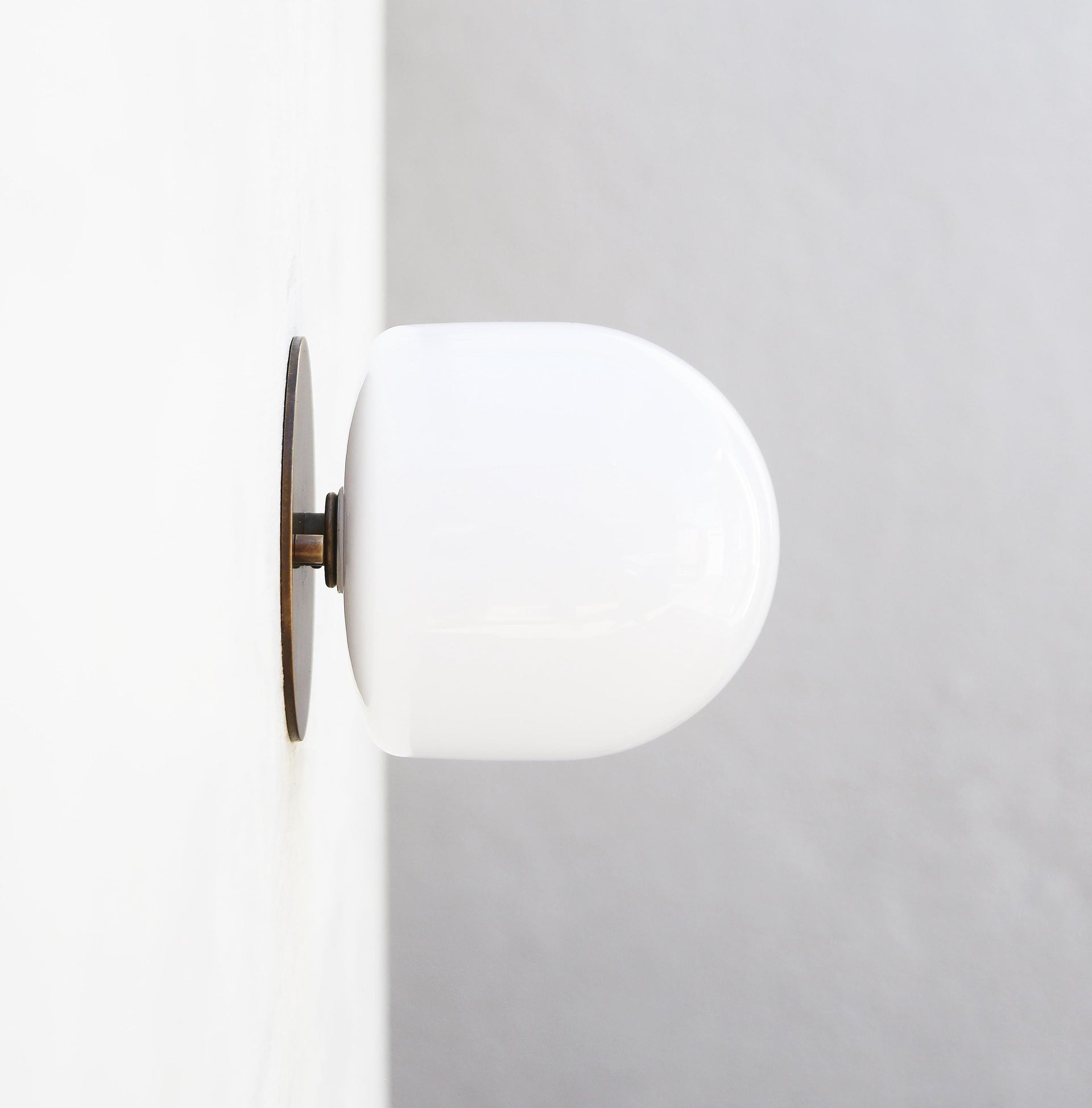 Bathroom vanity light, Wall Sconce Flush mount Ceiling Light, Modern Wall Sconce Ceiling Light with white glass shade DaLM, No.0306