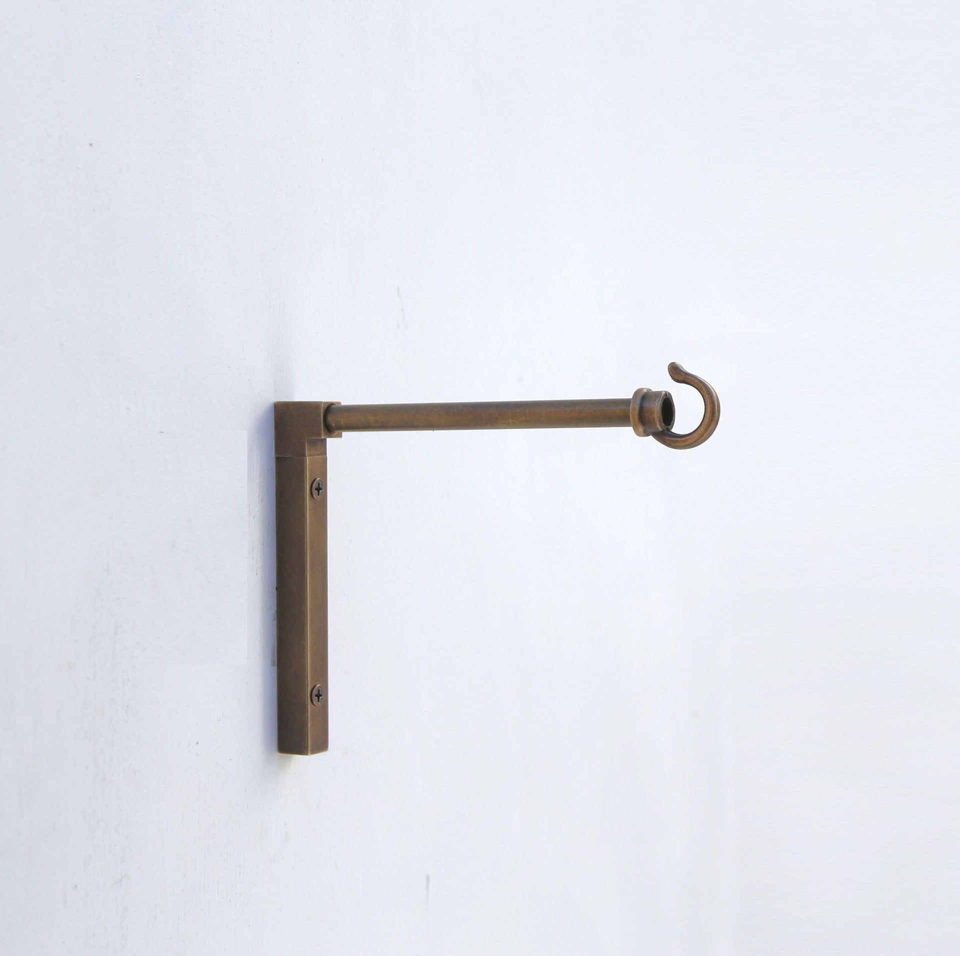 Solid brass planter hanger-Brass wall hanger-Brass wall hook-Brass planter hook-Brass hanging plant bracket hook