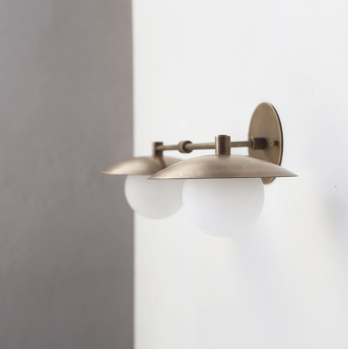 Wall Sconce light, Modern brass light, Bathroom vanity Light, 7'' shade Minimal Sconce Light PPQ4 UL Listed No.0551