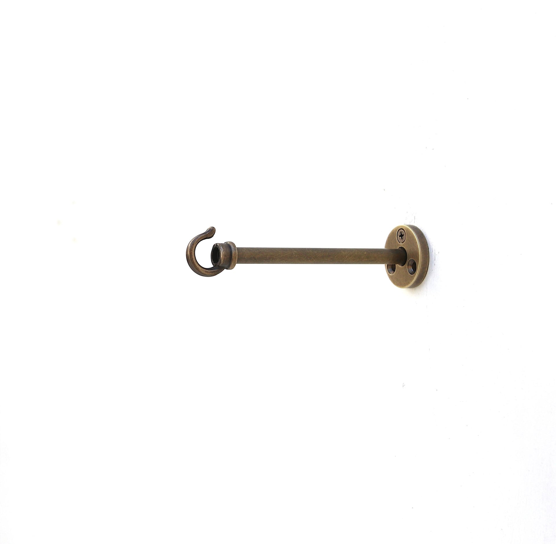 Solid brass planter hanger-Brass wall hanger-Brass wall hook-Brass planter hook-Brass hanging plant bracket hook