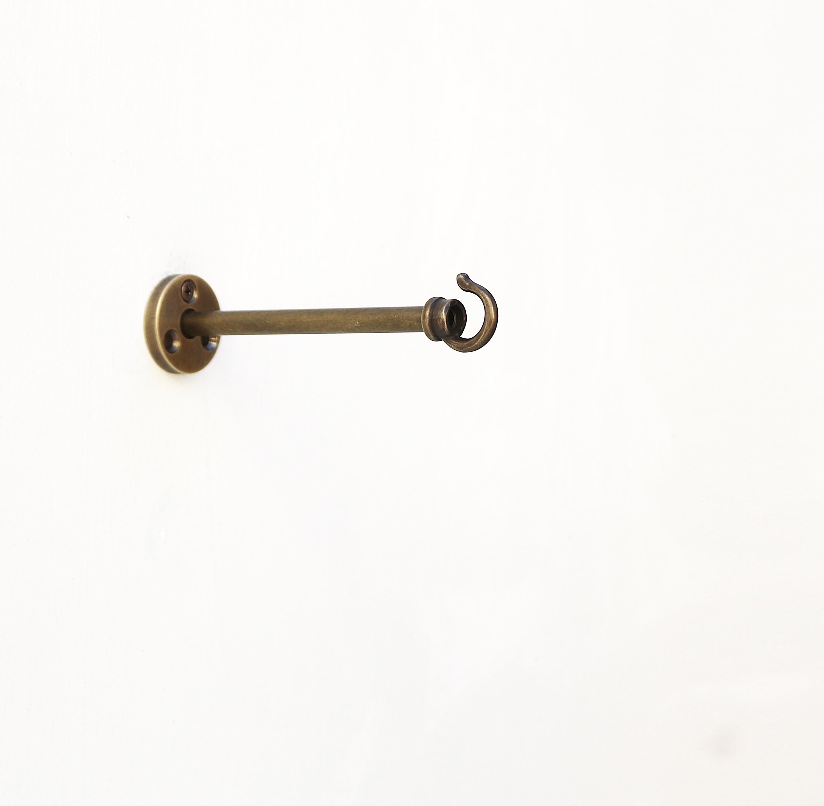 brass plant wall hanger Solid brass planter hanger-Brass wall hanger-Brass wall hook-Brass planter hook-Brass hanging plant bracket hook