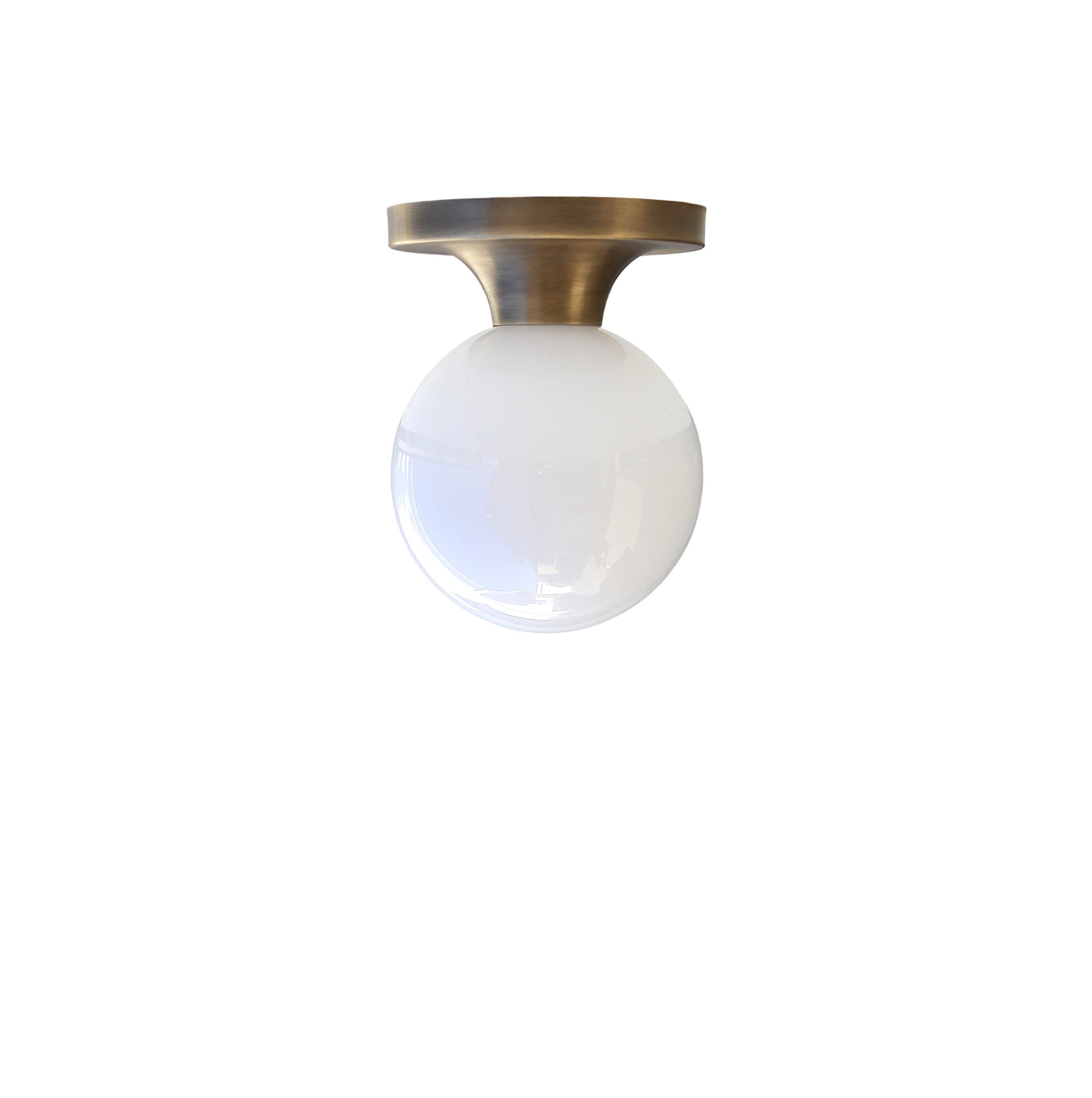 Glass globe Flush Mount Ceiling Light Fixture - Modern Globe Lighting Fixtures - 6" glass ball shade No.0411