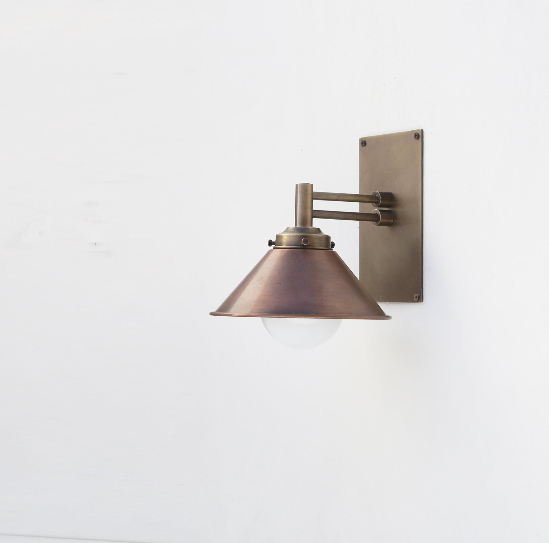 Brass Wall Sconce light, Modern brass light, Industrial style brass wall sconce light, UL Listed, LM2 No.0448