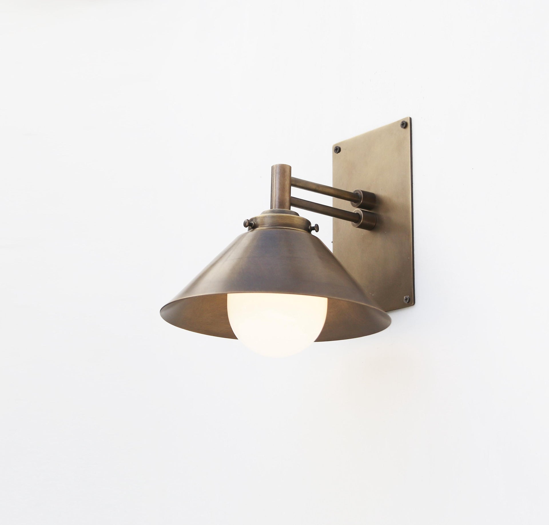Brass Wall Sconce light, Modern brass light, Industrial style brass wall sconce light, UL Listed, LM2 No.0477